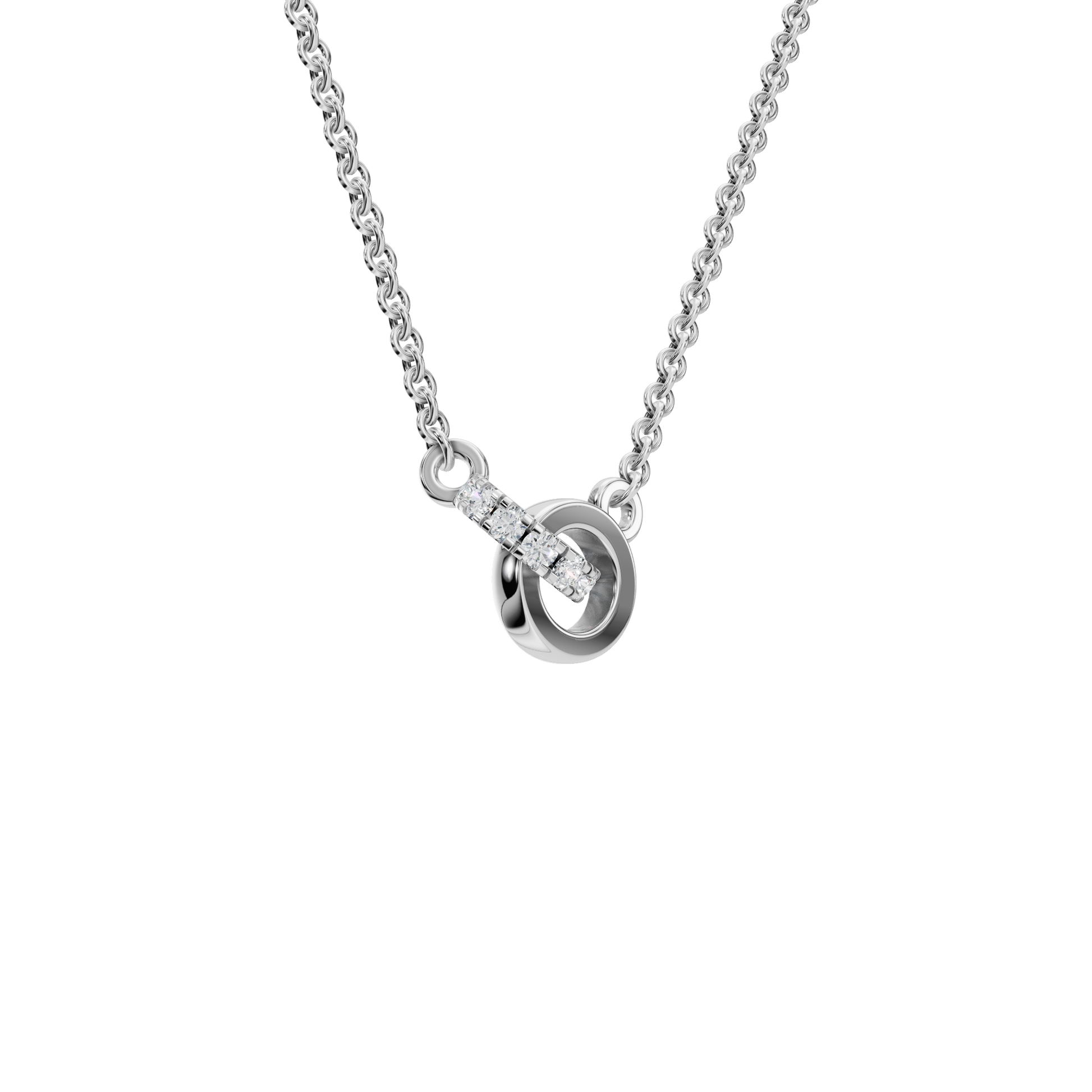 Infinity Embrace Diamond Circle Necklace –  Mother’s Day Gift