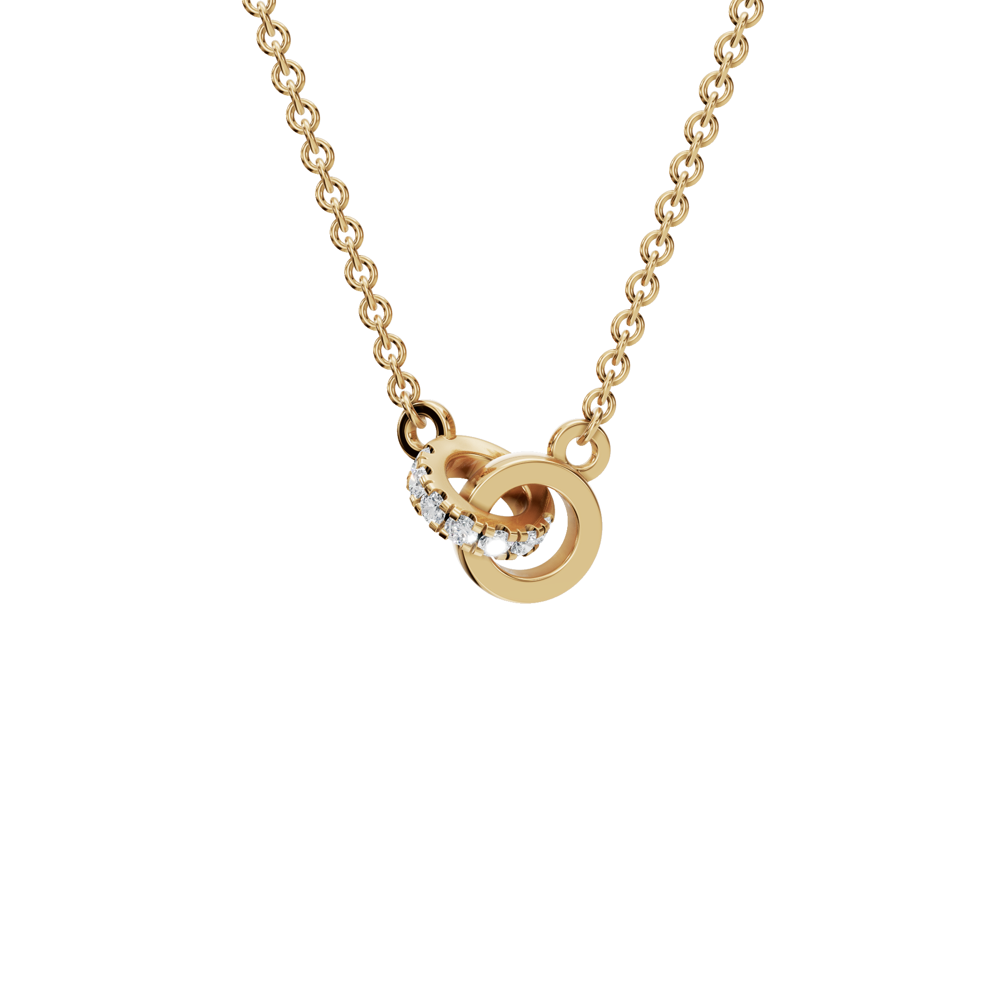 Infinity Embrace Diamond Circle Necklace –  Mother’s Day Gift