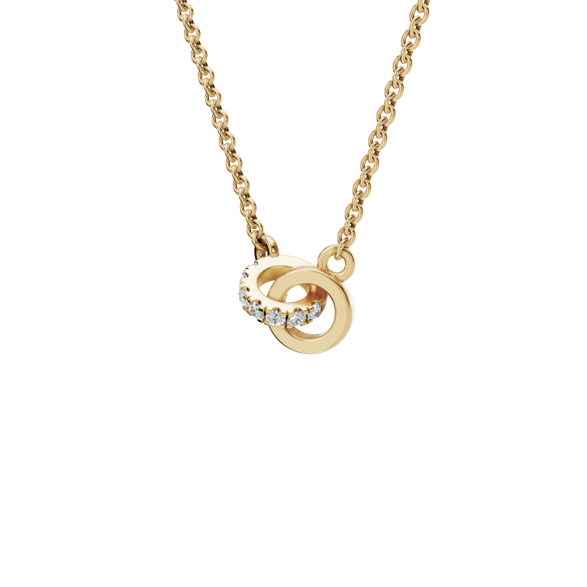 Infinity Embrace Diamond Circle Necklace –  Mother’s Day Gift