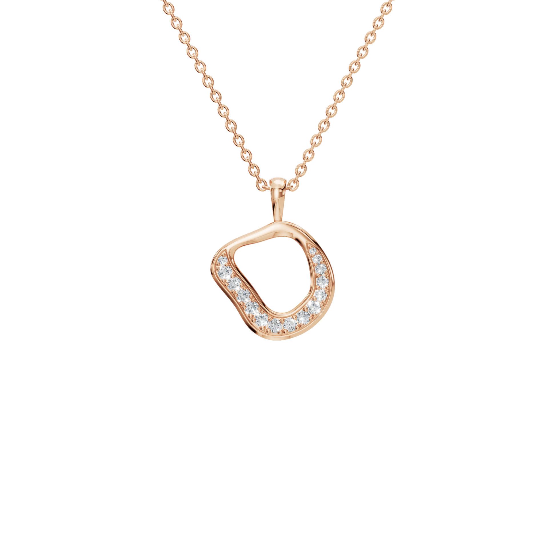 Eclipse Drift Lab Grown Diamond Gold Pendant