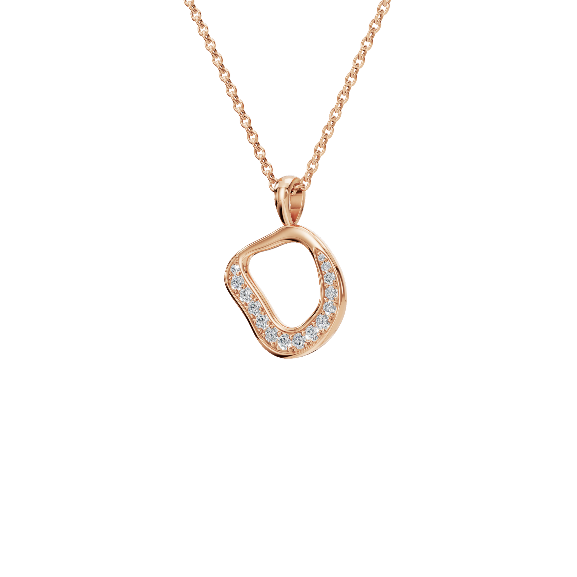 Eclipse Drift Lab Grown Diamond Gold Pendant