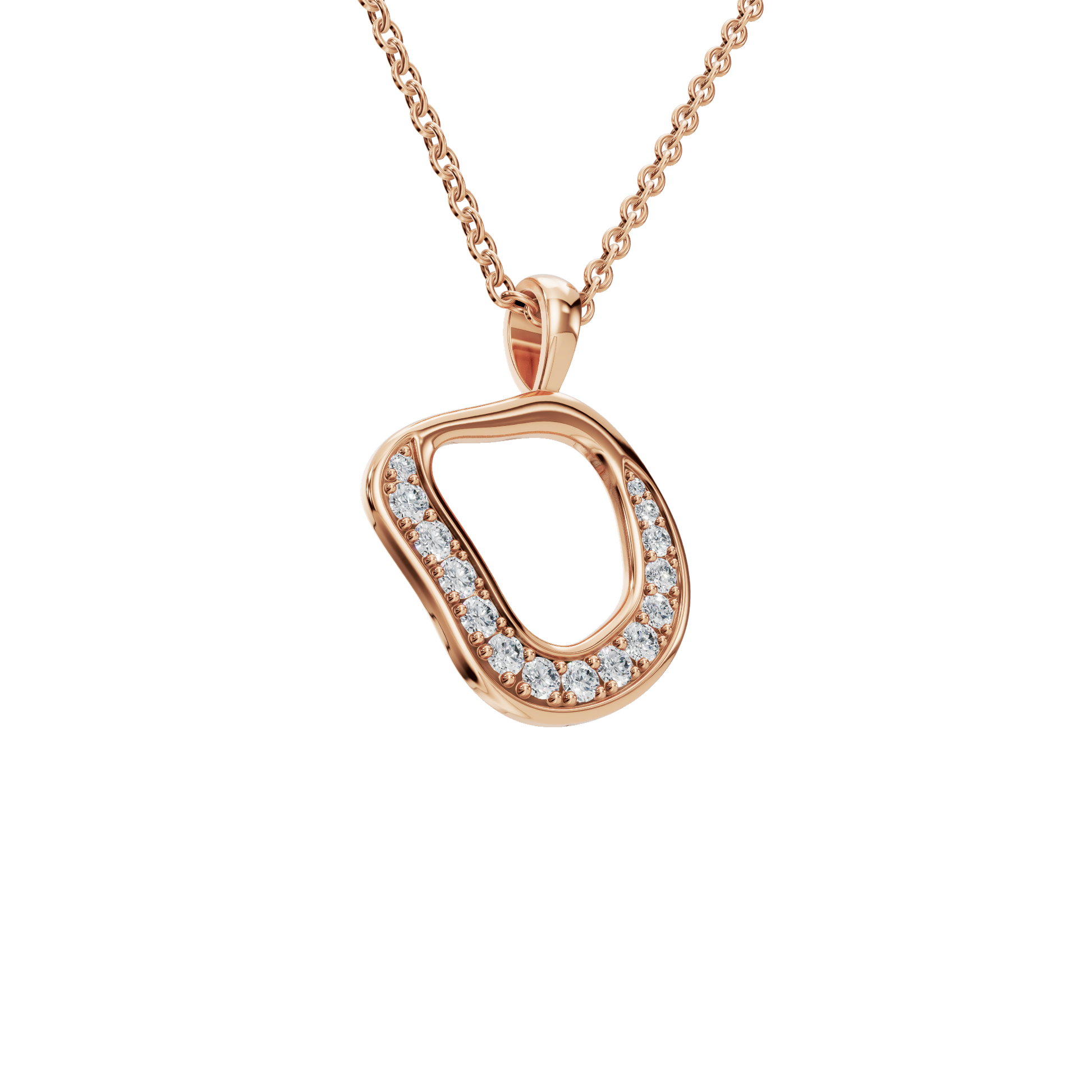 Eclipse Drift Lab Grown Diamond Gold Pendant