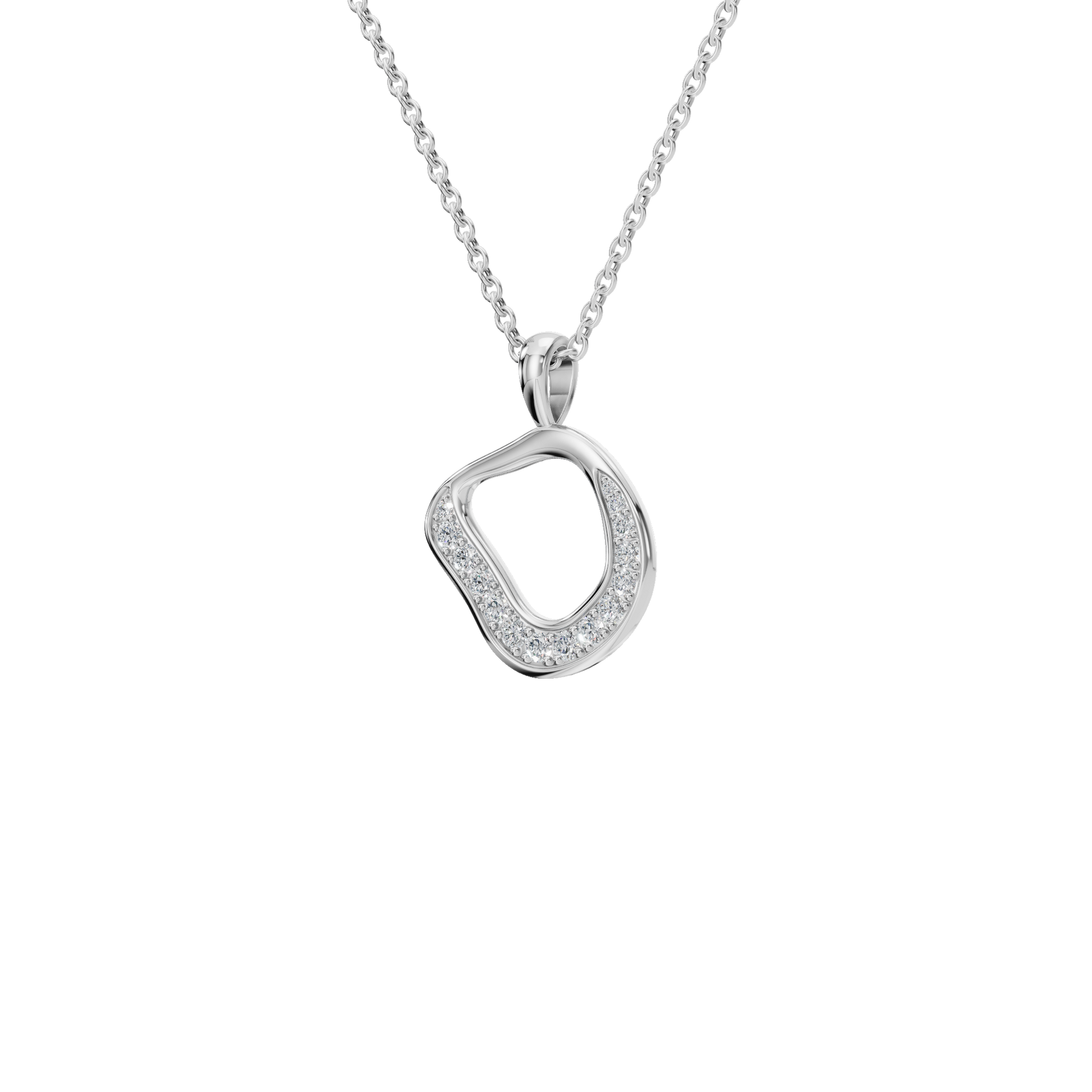 Eclipse Drift Lab Grown Diamond Gold Pendant