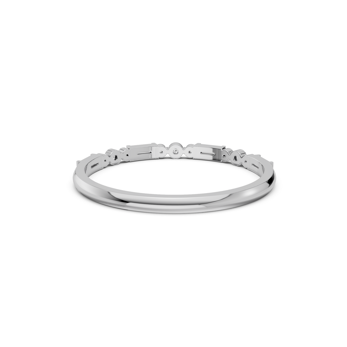 Harlow Baguette & Round Diamond Half Eternity Ring