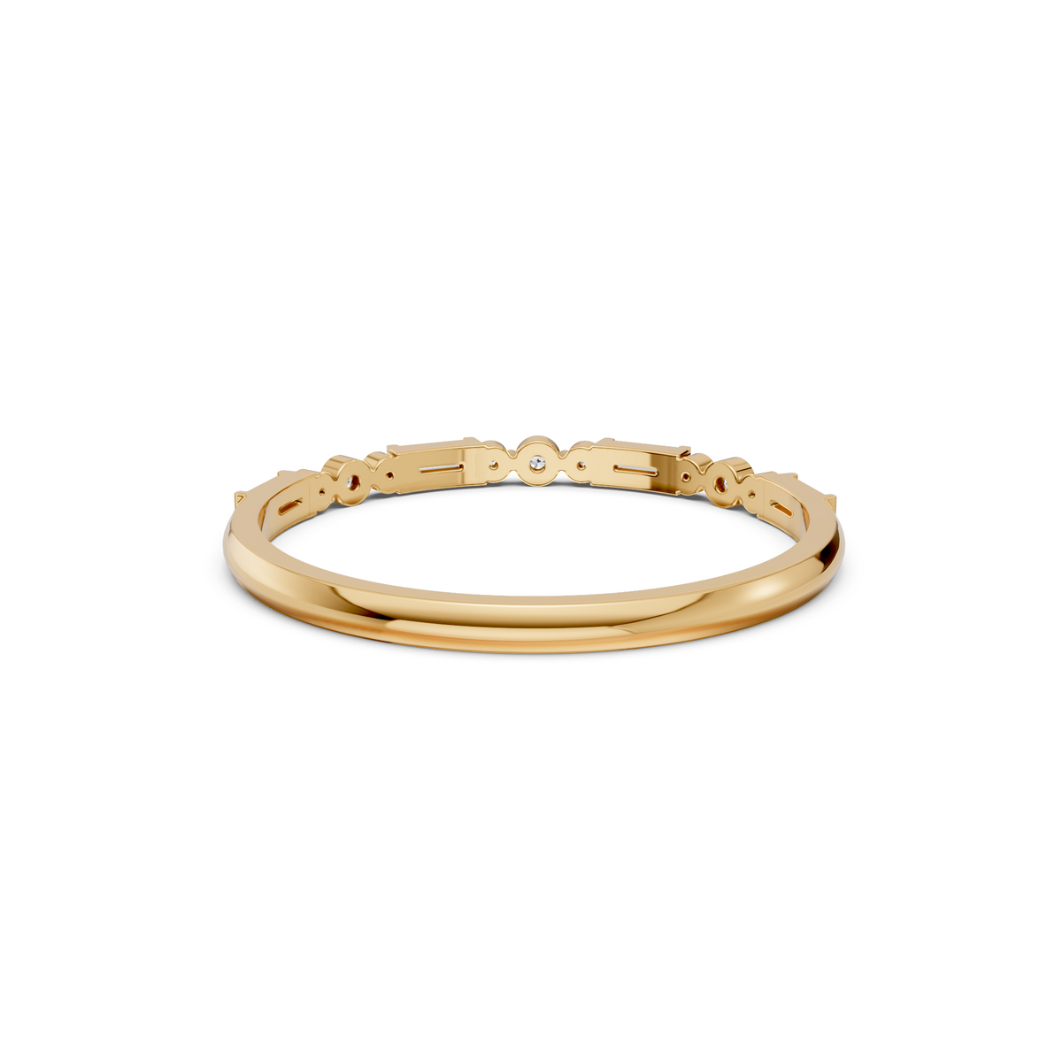 Harlow Baguette & Round Diamond Half Eternity Ring