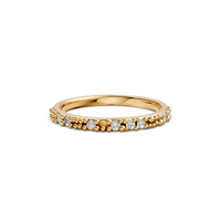 Elara Round Diamond Beaded Wedding Band