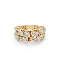 Cressida Round, Marquise & Pear Diamond Cluster Ring