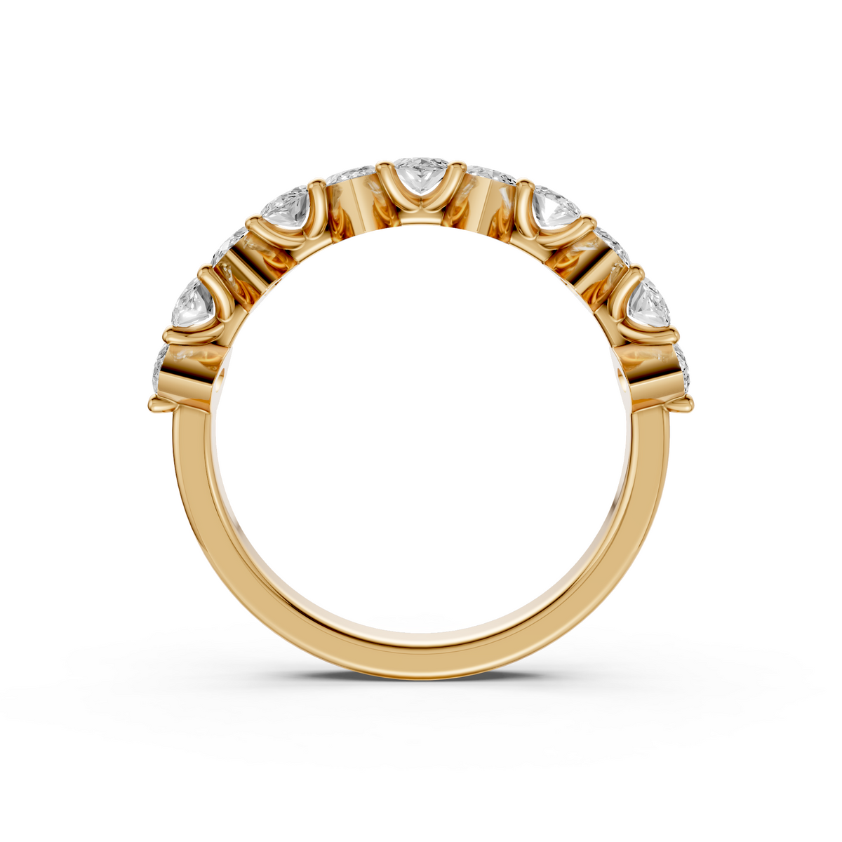 Marquise Diamond Half Eternity Wedding Band