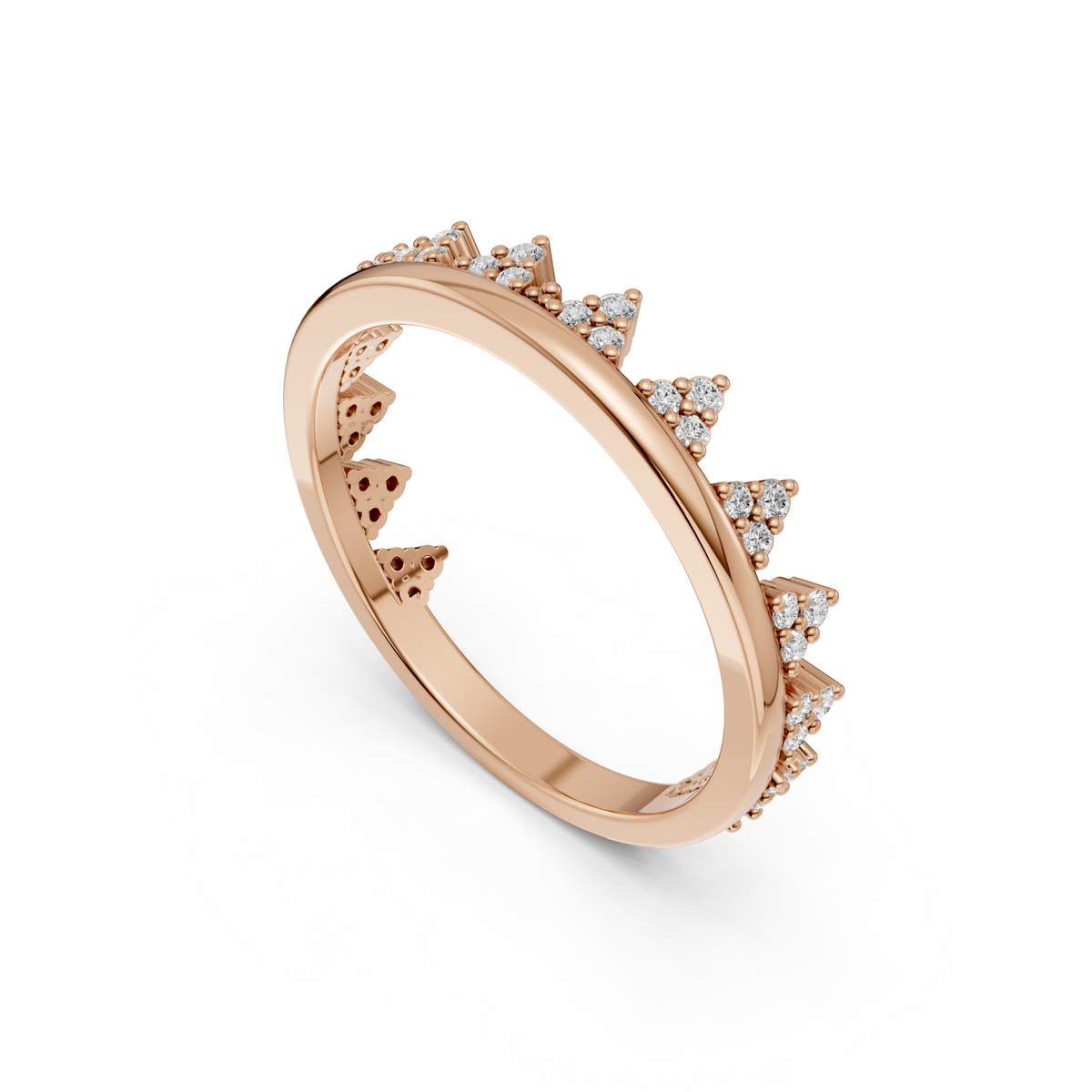 Nova Diamond Stackable Band Ring in Gold