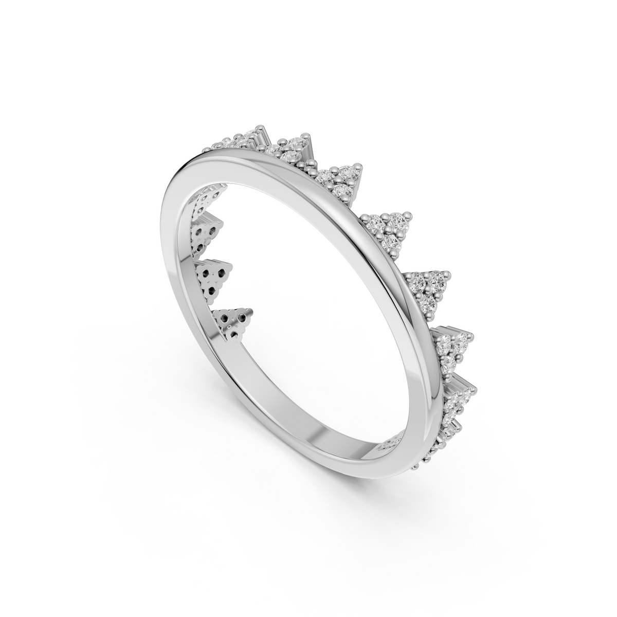 Nova Diamond Stackable Band Ring in Gold