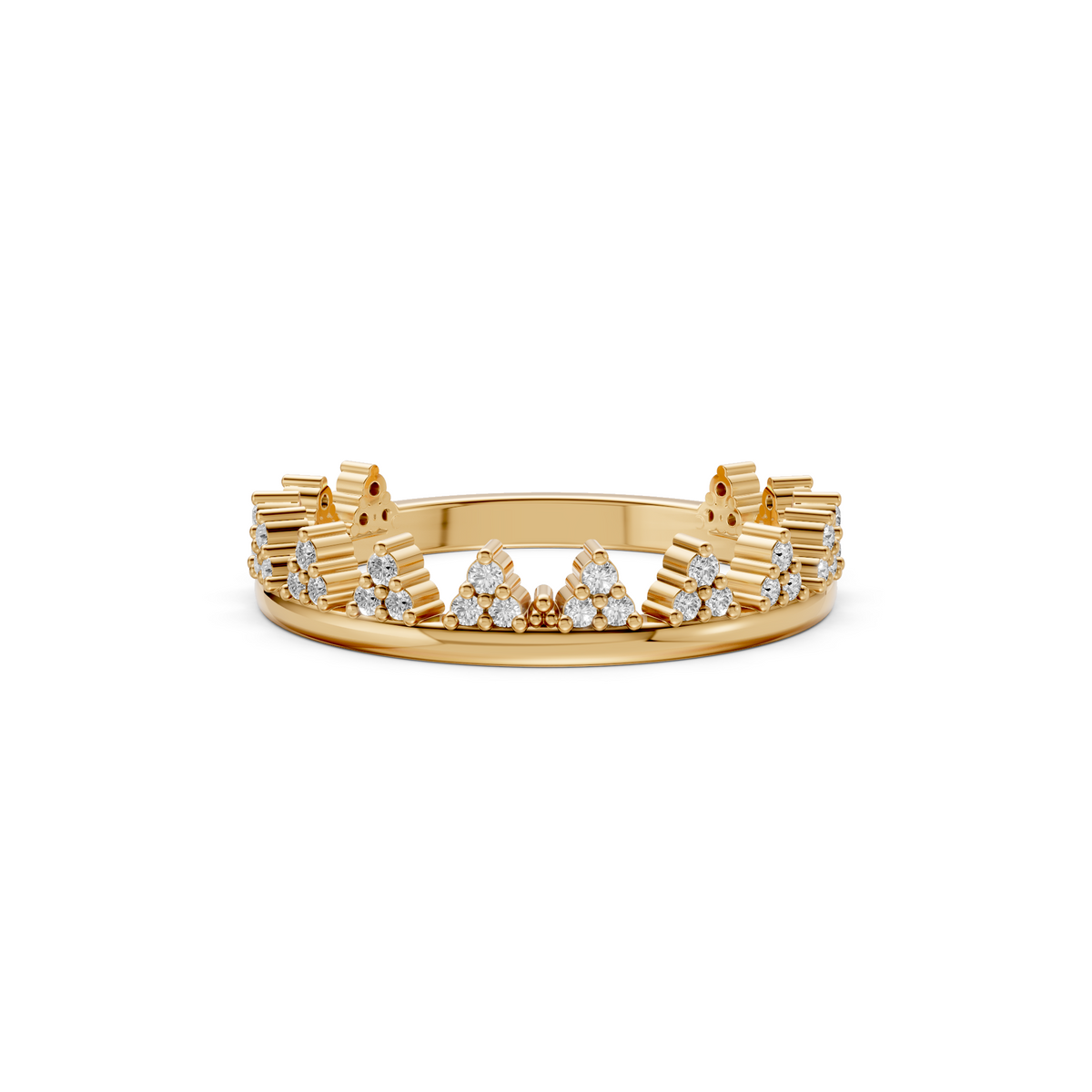Nova Diamond Stackable Band Ring in Gold