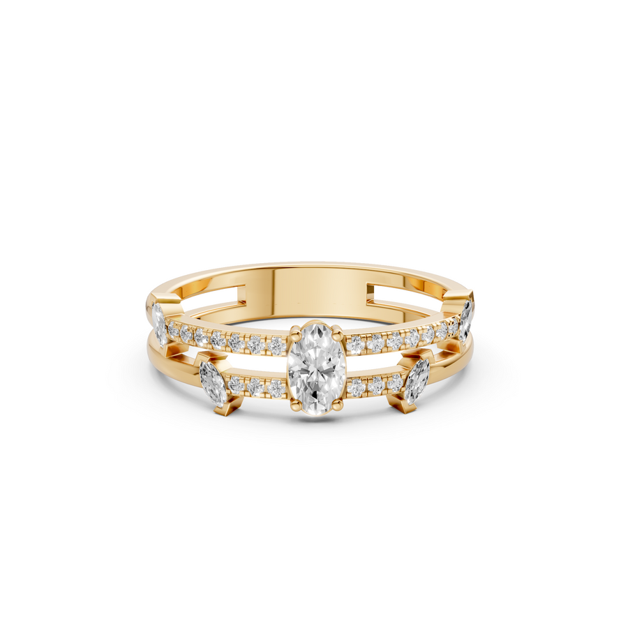 Valentina Oval & Marquise Multi Shape Lab Grown Diamond Ring