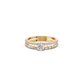 Aurelia Multi Row Round & Baguette Lab Grown Diamond Band