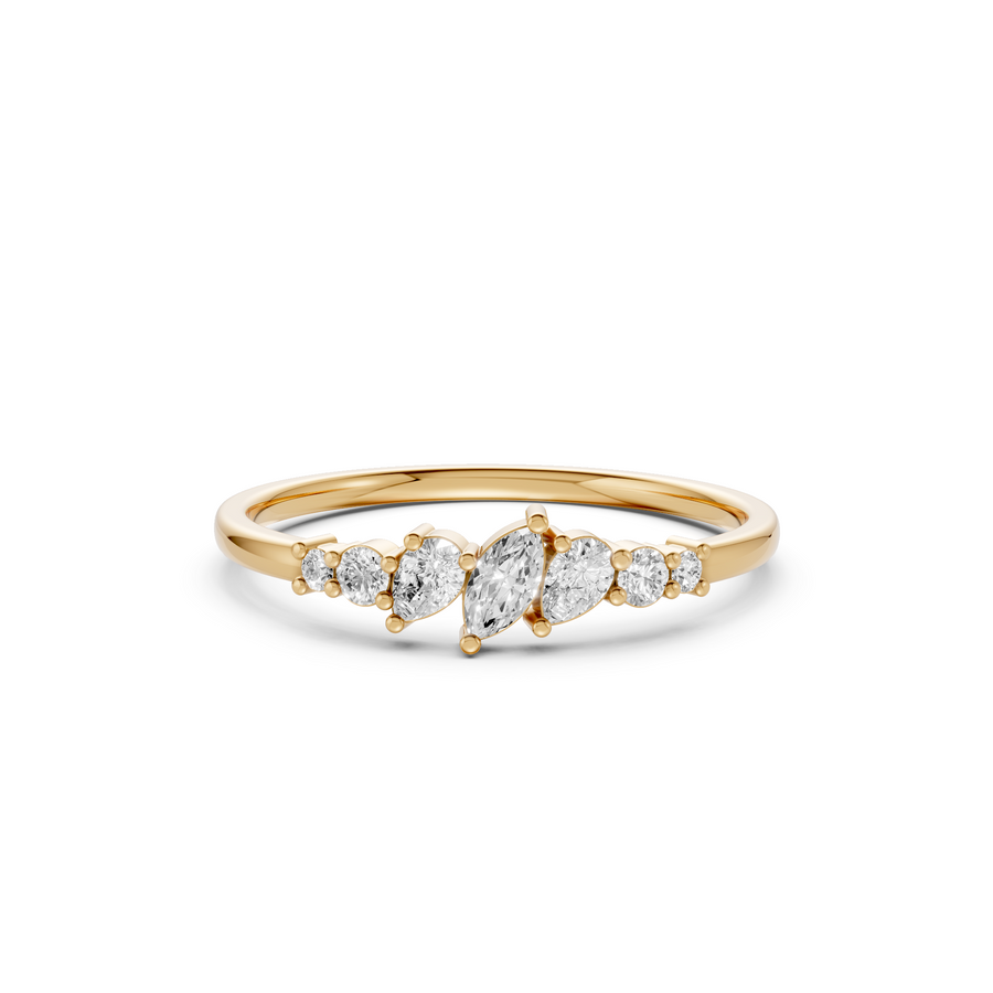 Vivienne Marquise & Pear Multi Shape Lab Grown Diamond Ring