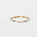 Elara Round Diamond Pavé Half Eternity Band Ring