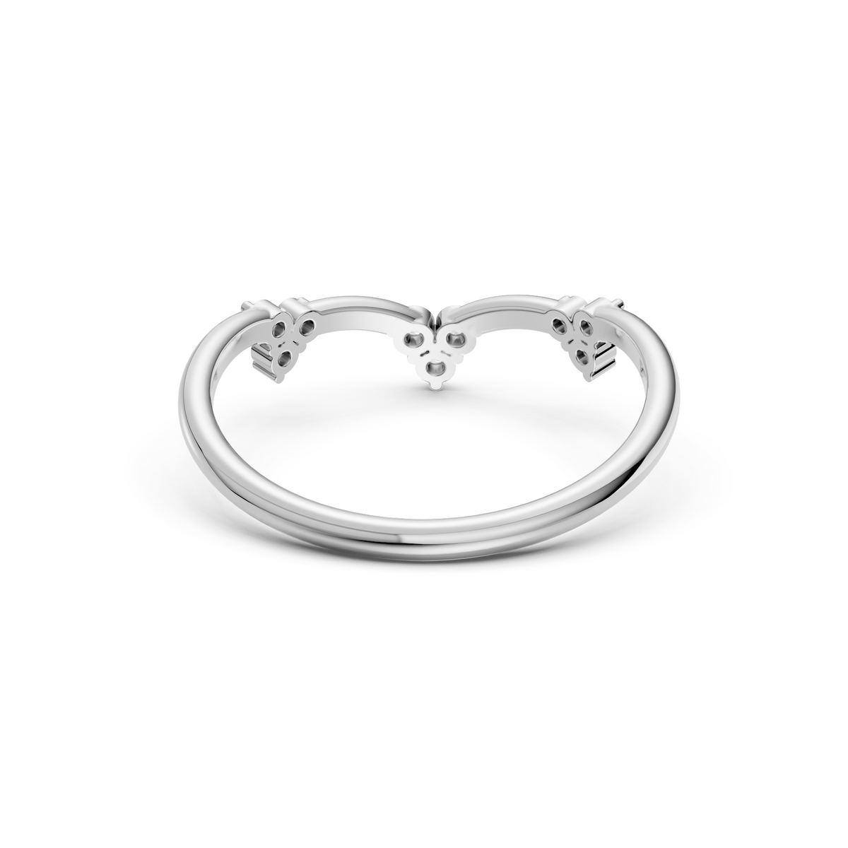 Aurora Multi Cluster Round Lab Grown Diamond Bypass Ring