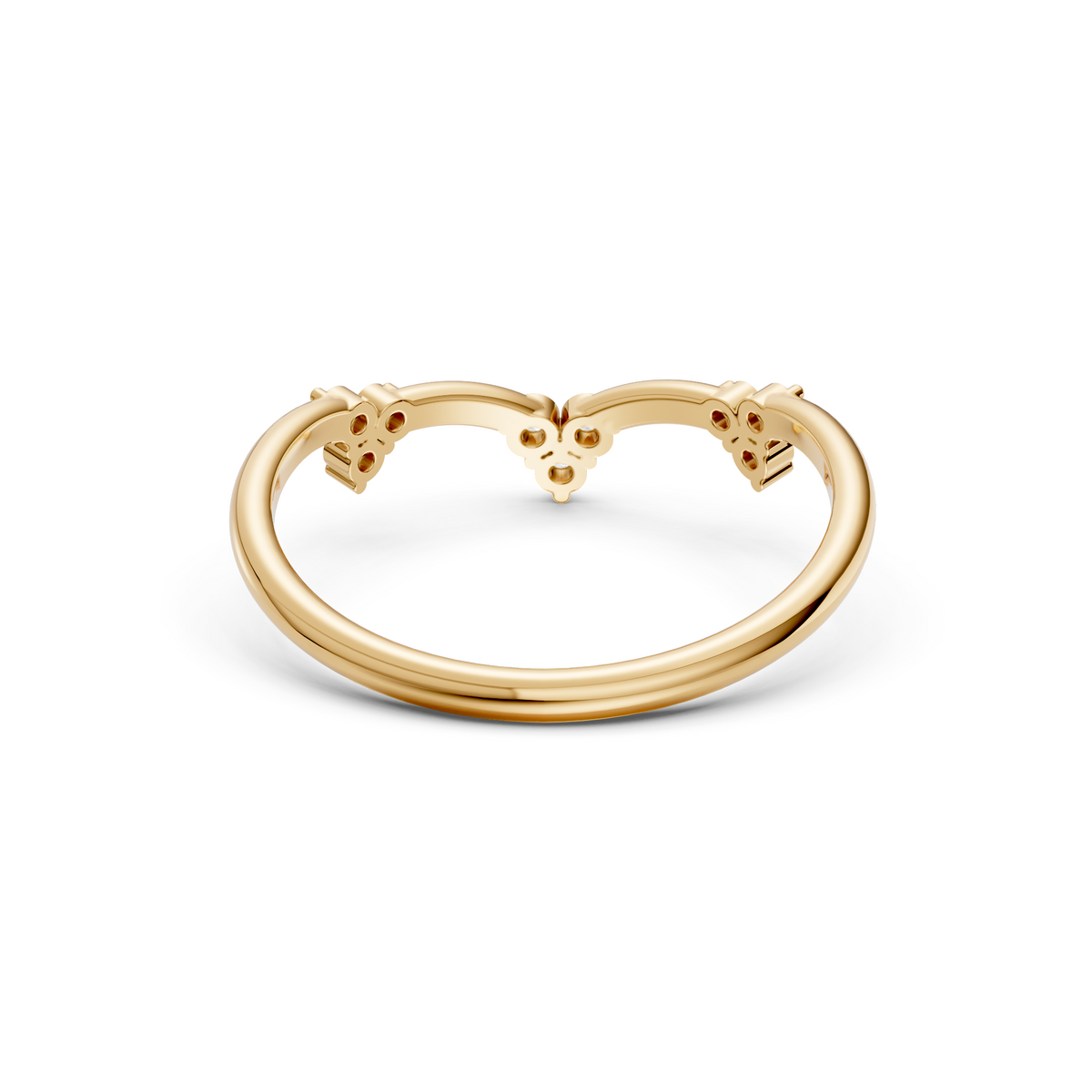 Aurora Multi Cluster Round Lab Grown Diamond Bypass Ring