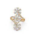 Floral Statement with Multi-Petal Flower Design Ring