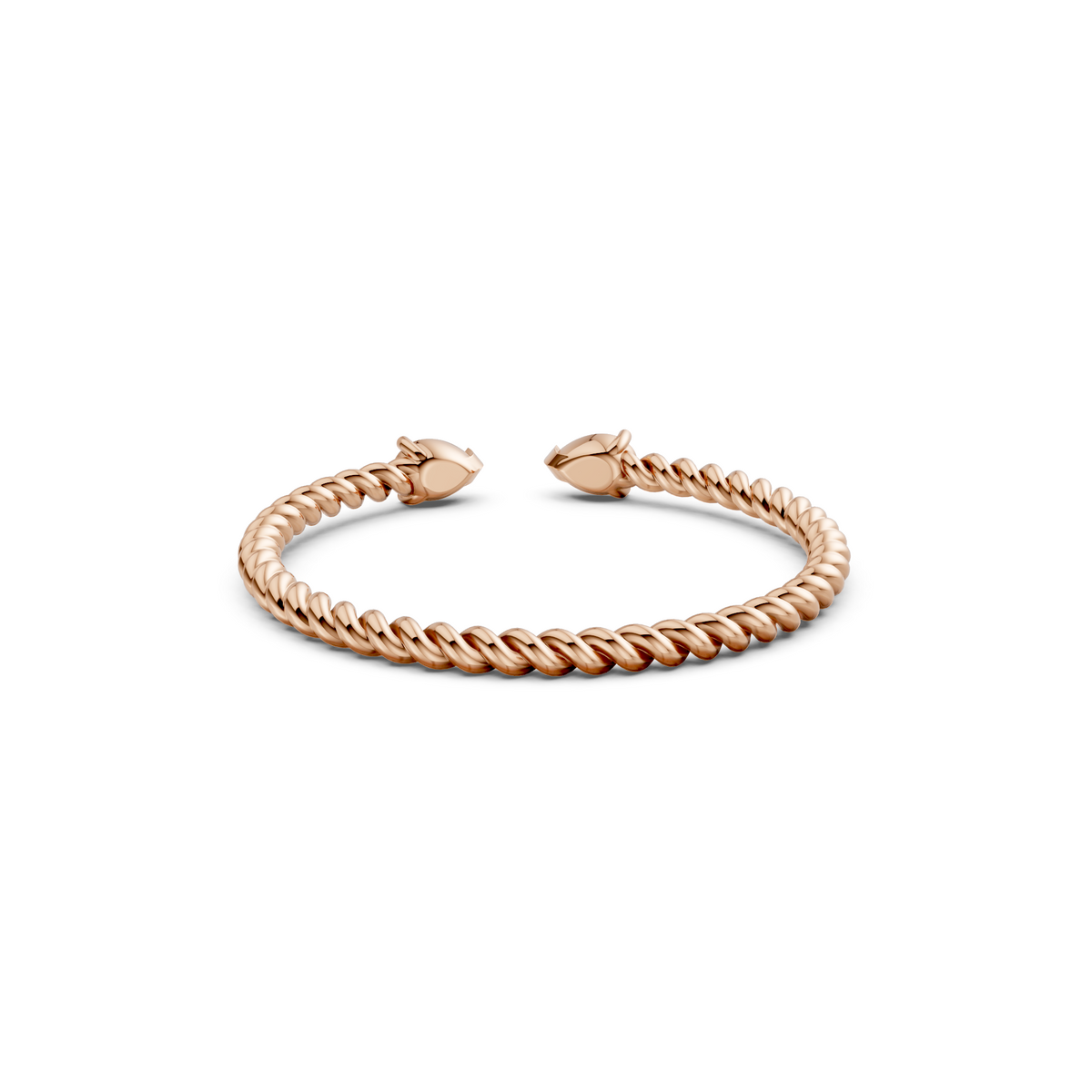 Celeste Twisted Rope Pear Diamond Wedding Band