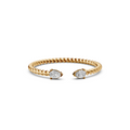 Celeste Twisted Rope Pear Diamond Wedding Band