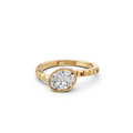 Minimalist Diamond Solitaire Engagement Ring