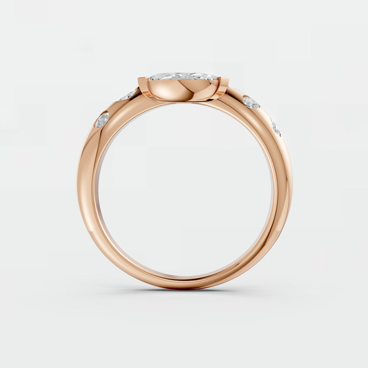 Seraphina Marquise & Round Diamond Bypass Ring