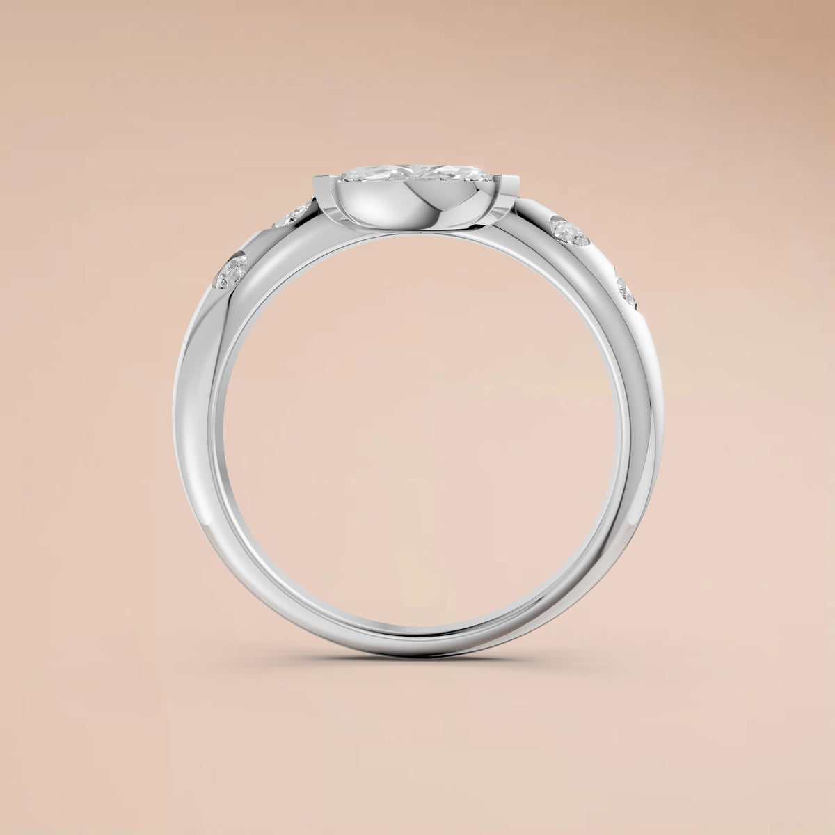 Seraphina Marquise & Round Diamond Bypass Ring