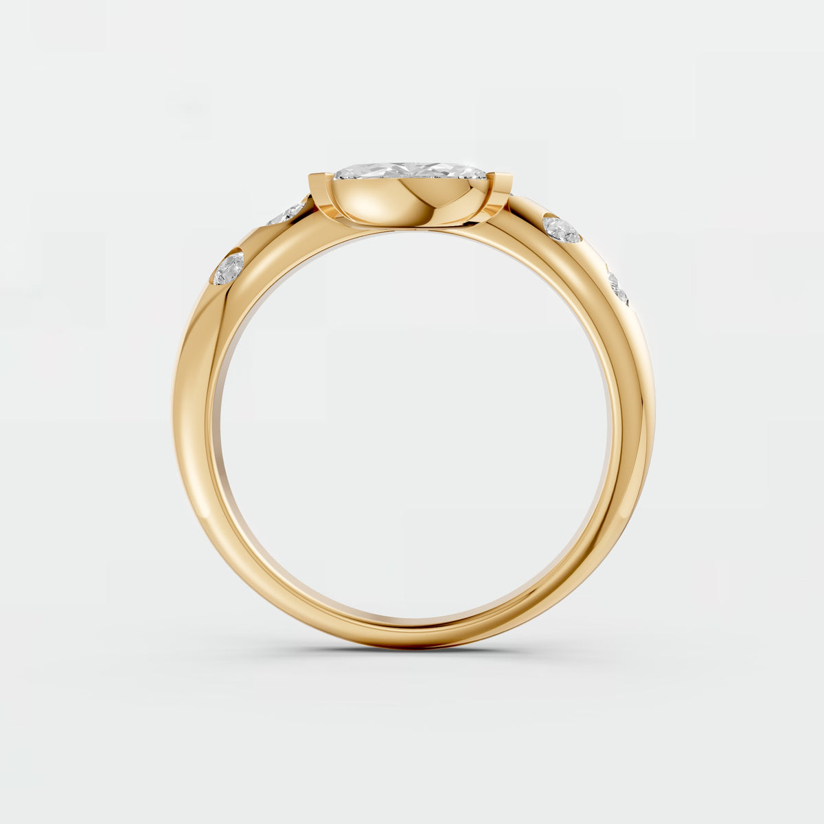 Seraphina Marquise & Round Diamond Bypass Ring