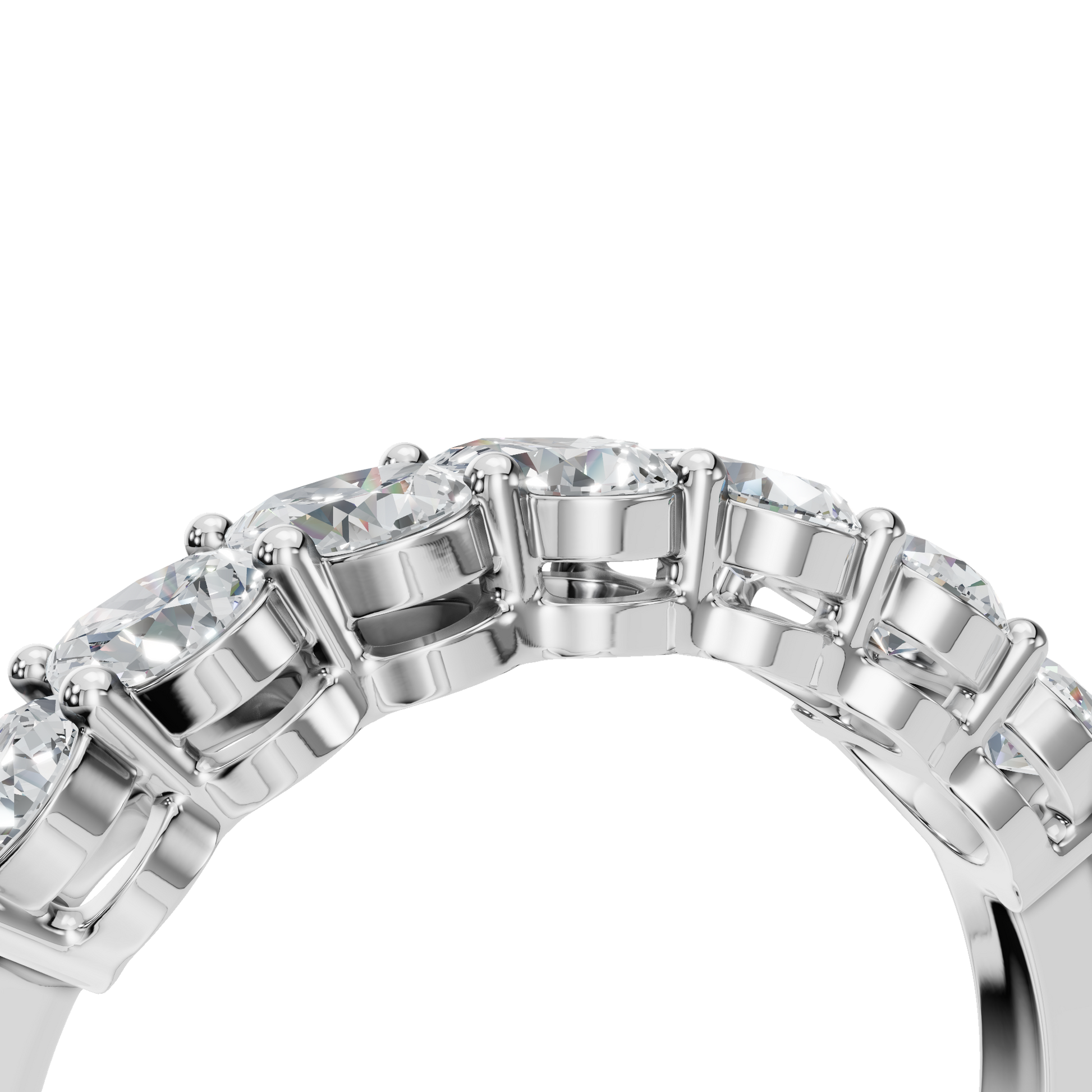 Brilliant Marquise Cut Diamond Eternity Band