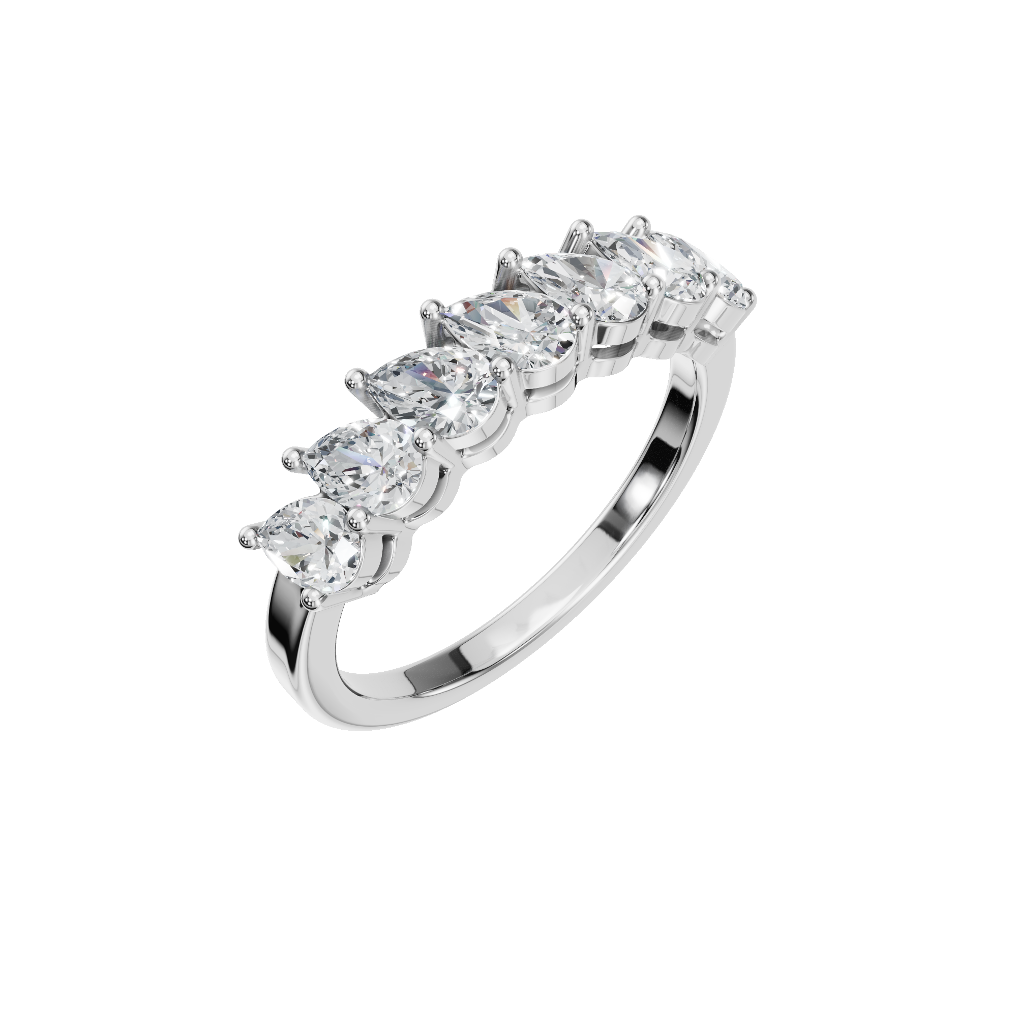 Brilliant Marquise Cut Diamond Eternity Band
