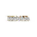 1.07 Ct Pear Lab Diamond Band Ring in Gold