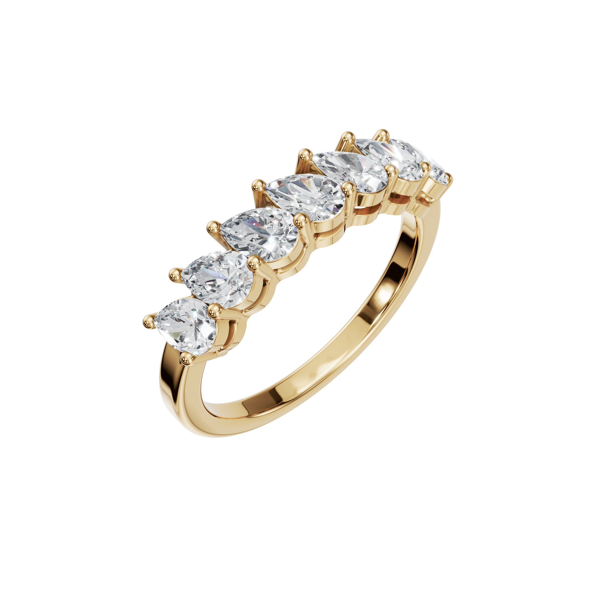 Brilliant Marquise Cut Diamond Eternity Band