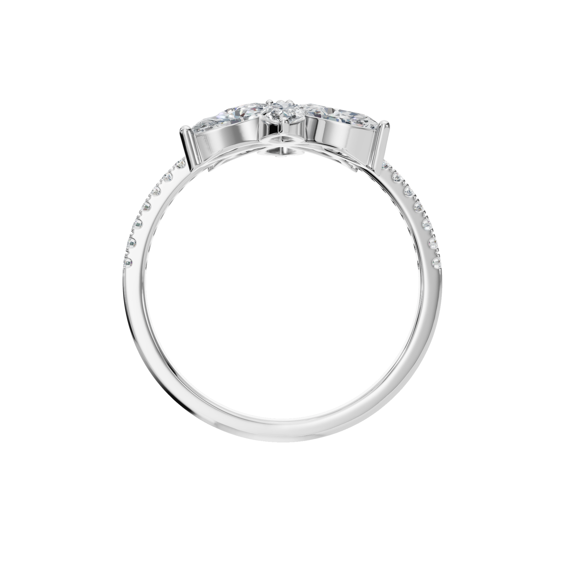 1.13 CTW Statement Diamond Ring – Floral Design in Gold
