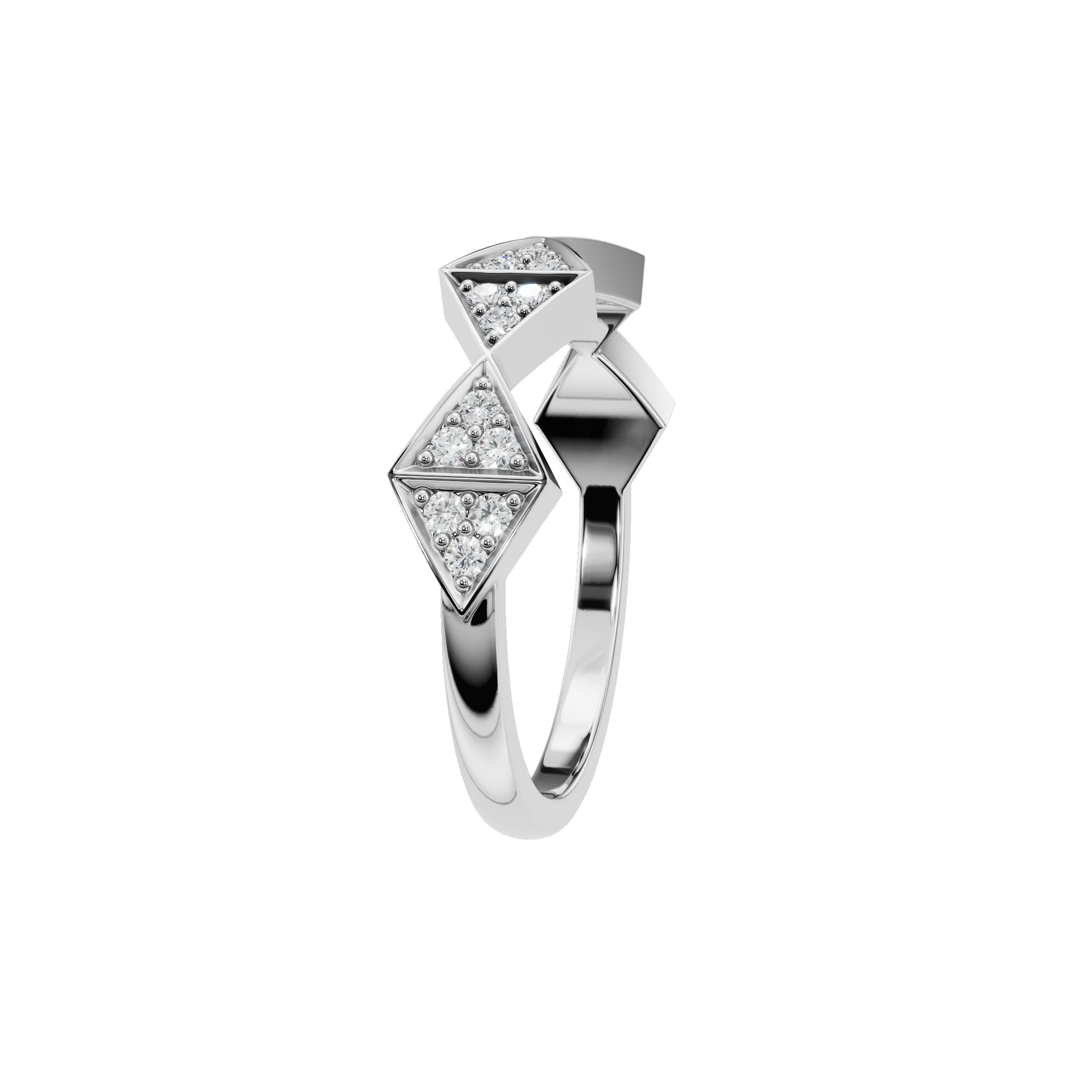 Lab Grown Diamond Chevron Ring – Stylish Festive Jewelry