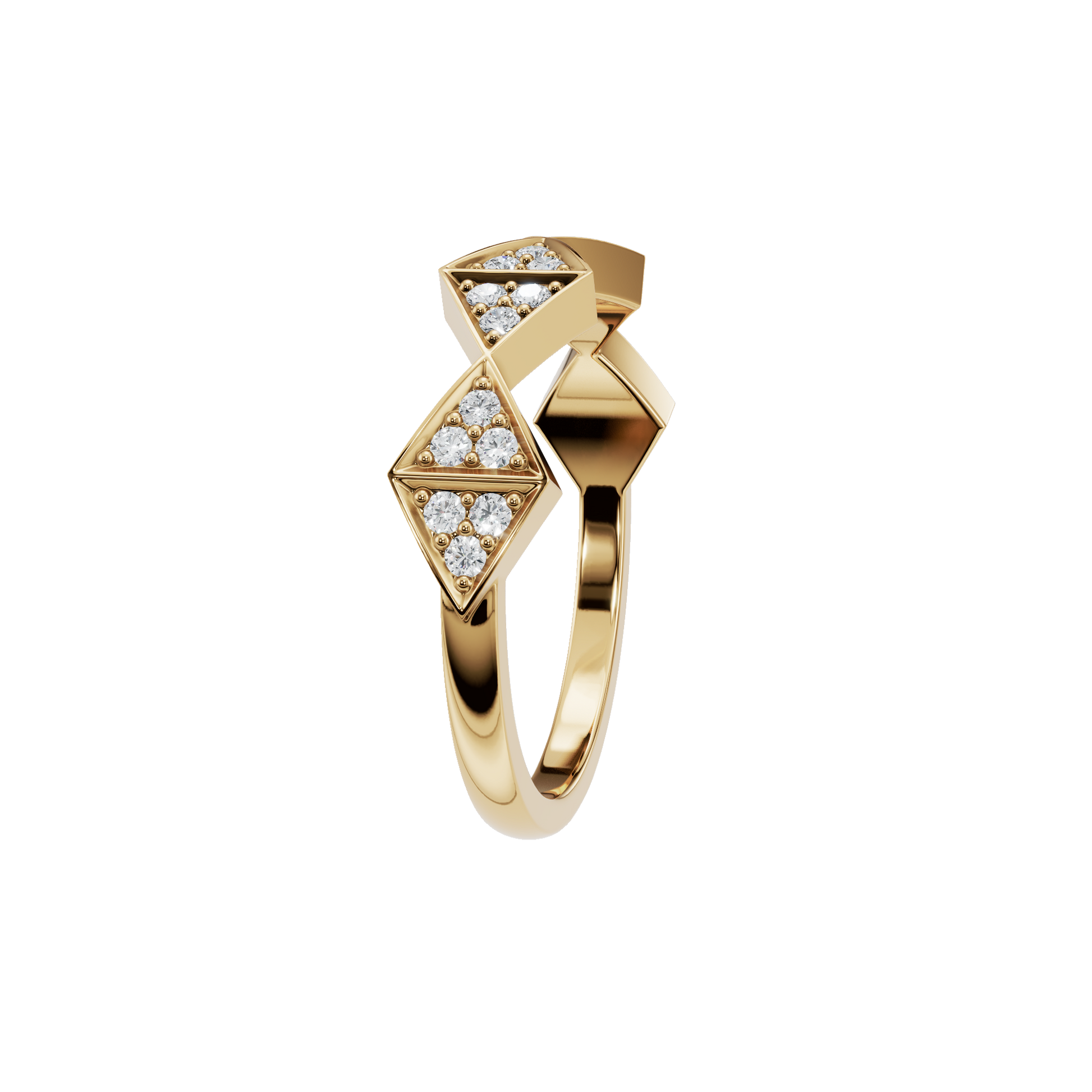Lab Grown Diamond Chevron Ring – Stylish Festive Jewelry