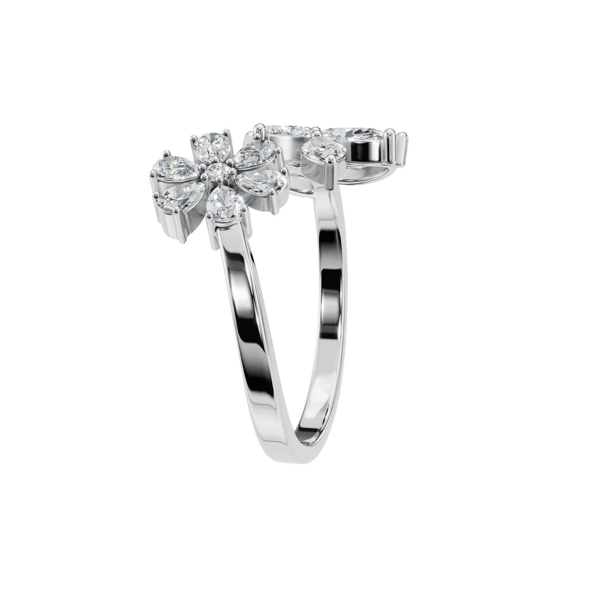 Blooming Garden Diamond Ring in Lab Grown Diamond Gold Ring