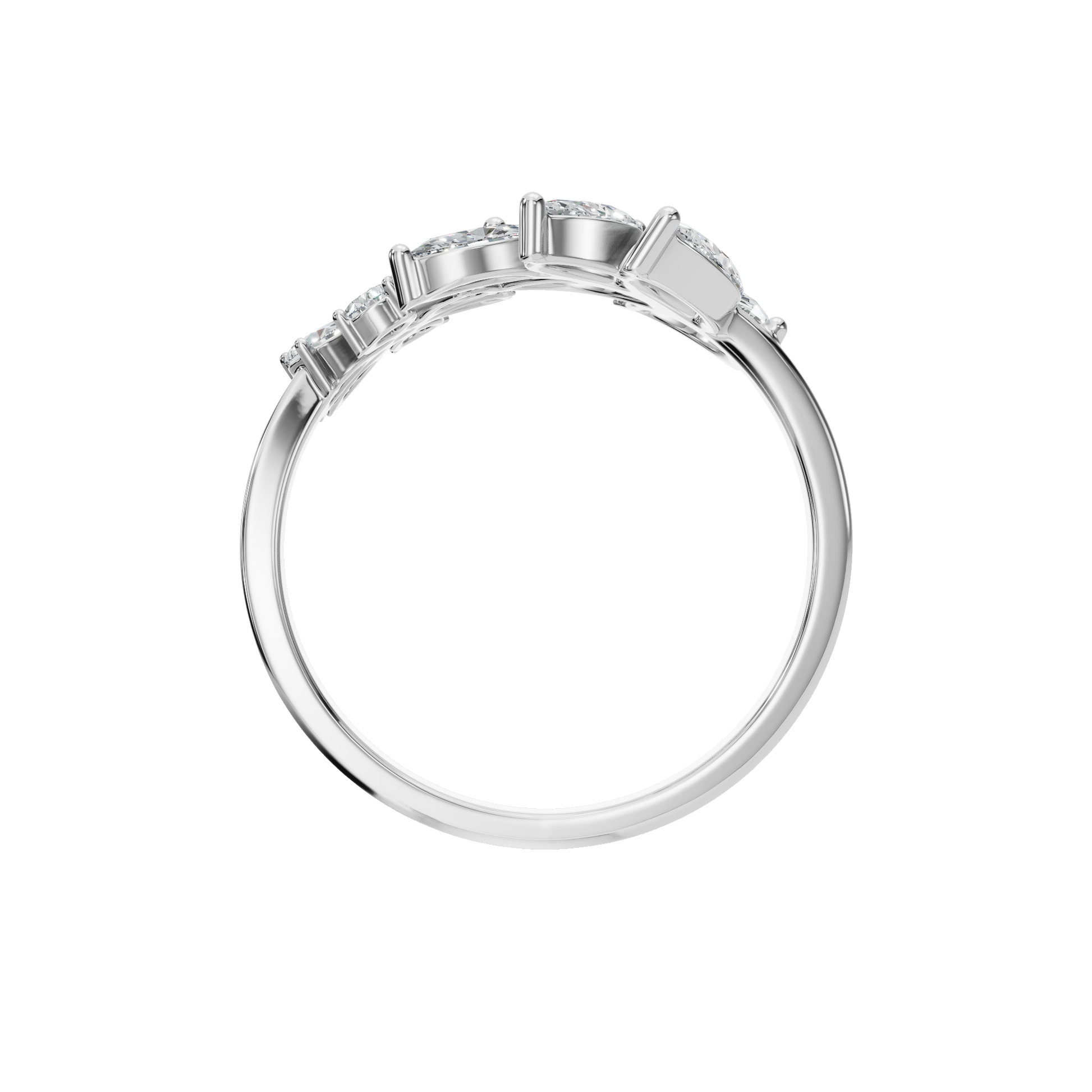 Blooming Garden Diamond Ring in Lab Grown Diamond Gold Ring