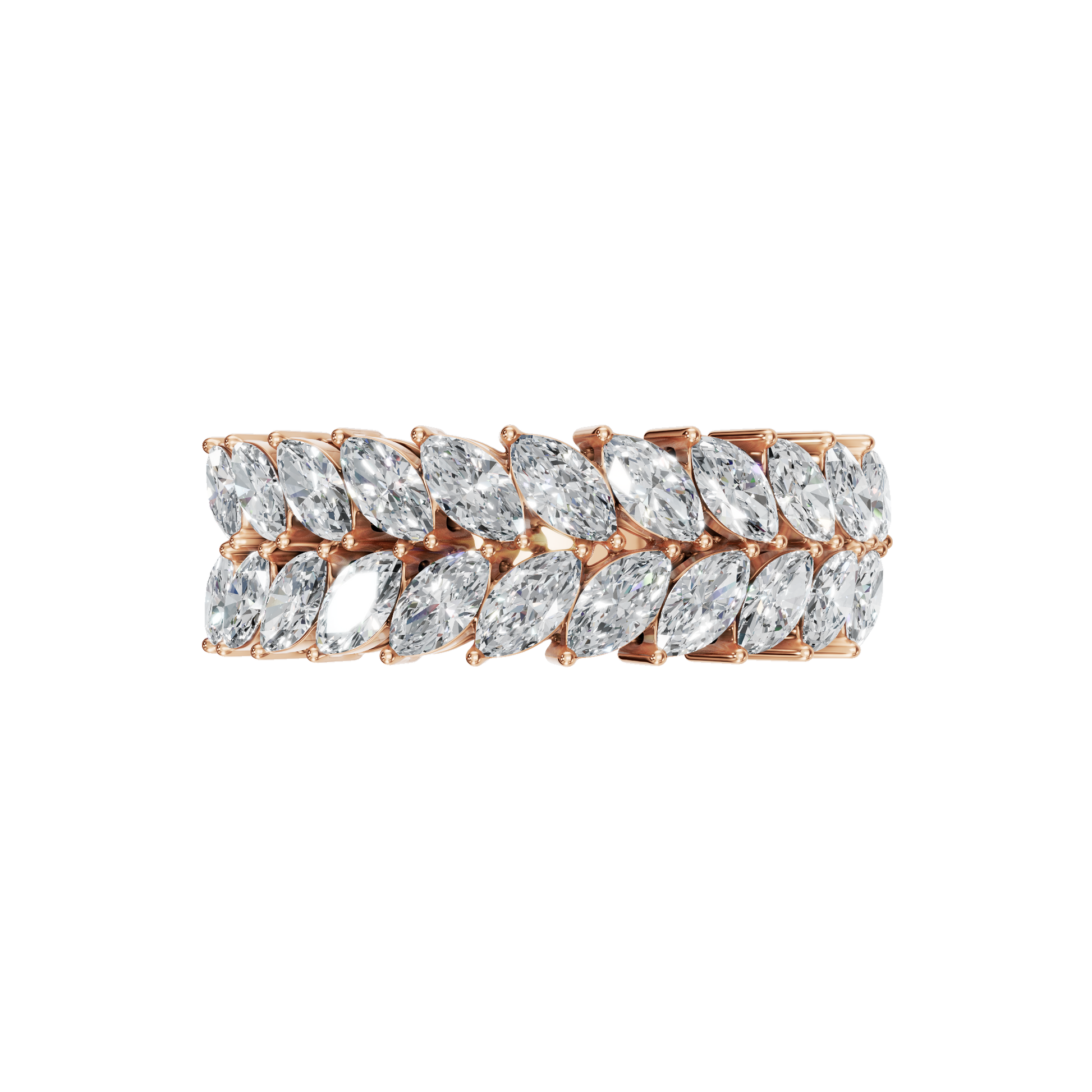 1.32 CTW Marquise Cut Diamond Ring – Luxury Stacking Eternity Band