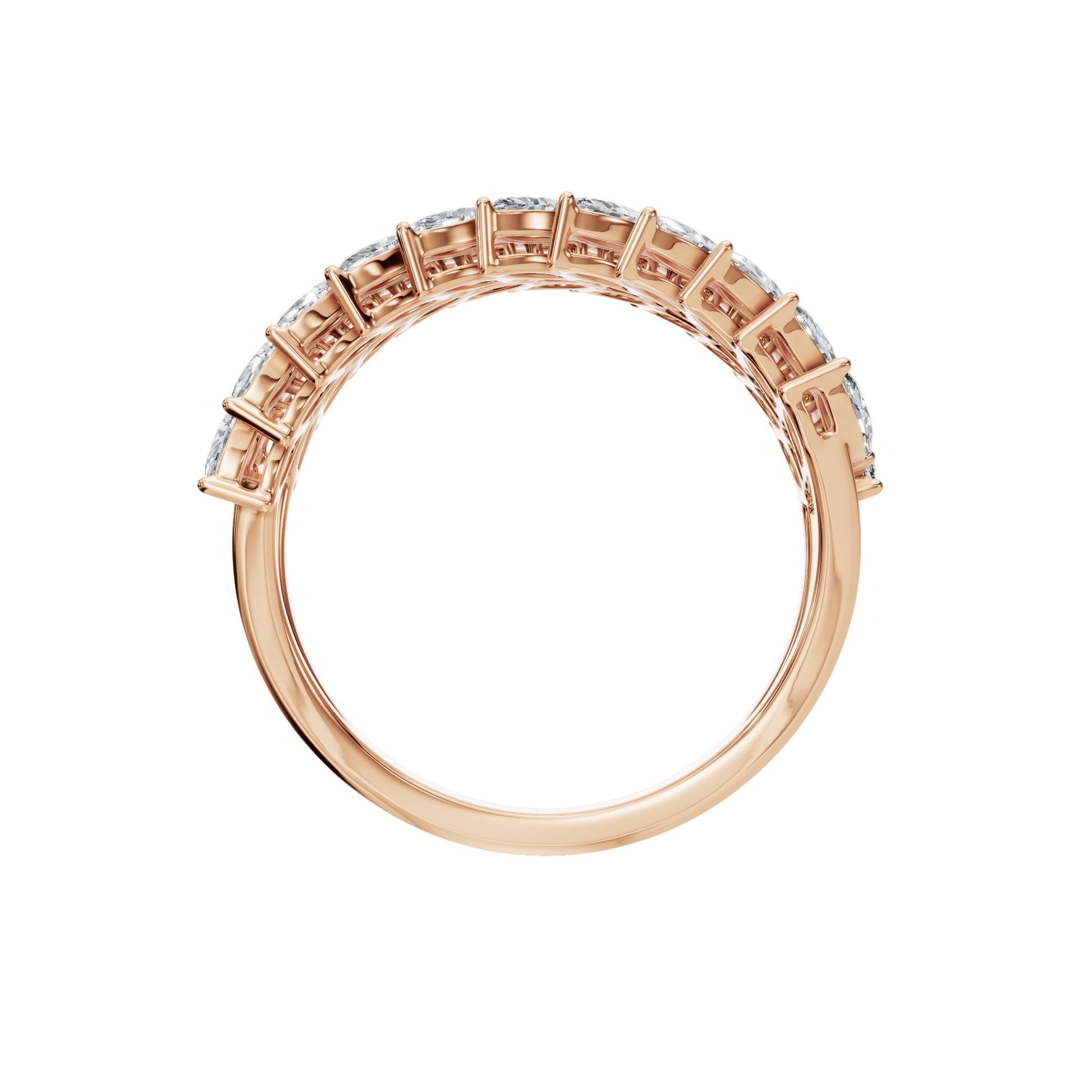 1.32 CTW Marquise Cut Diamond Ring – Luxury Stacking Eternity Band