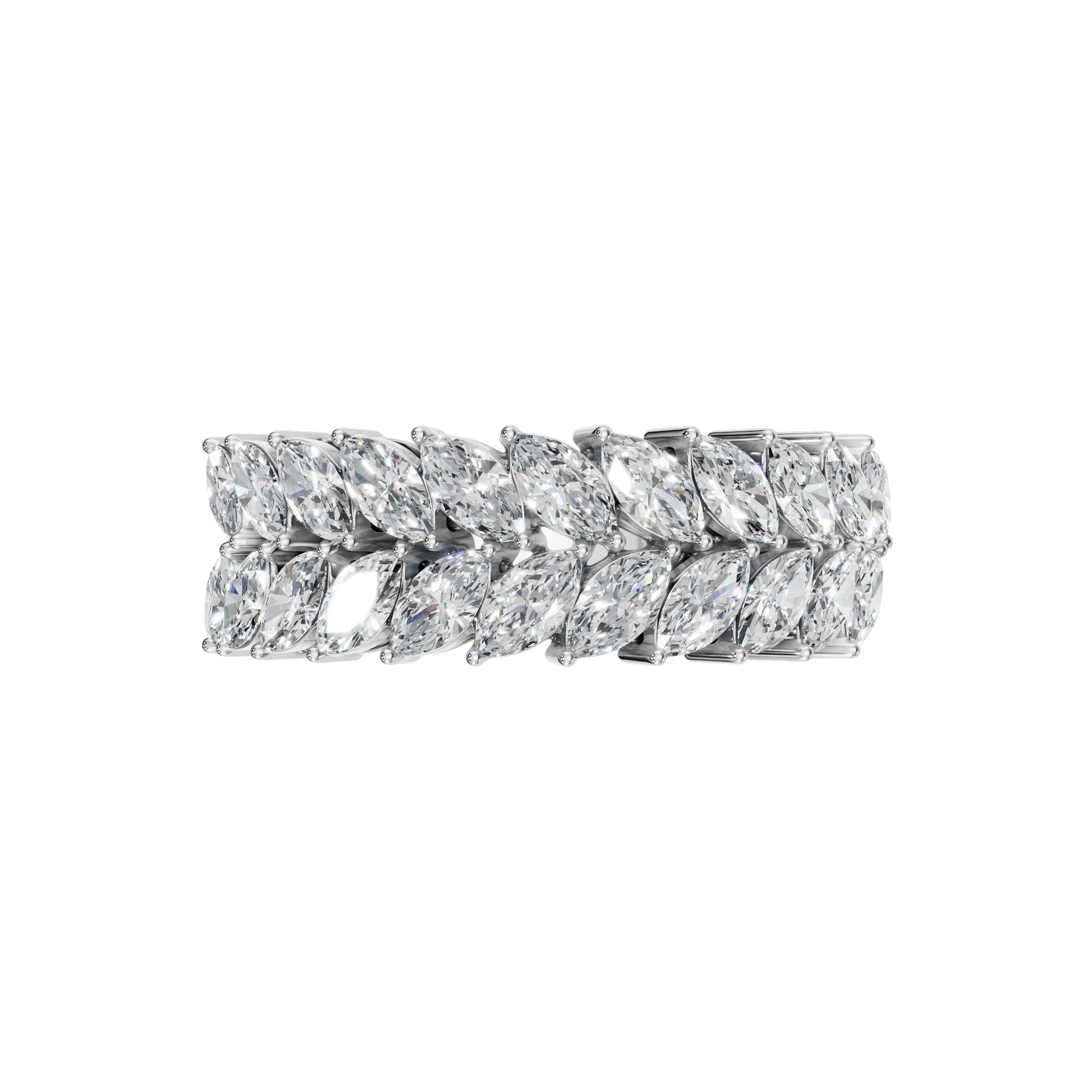 1.32 CTW Marquise Cut Diamond Ring – Luxury Stacking Eternity Band