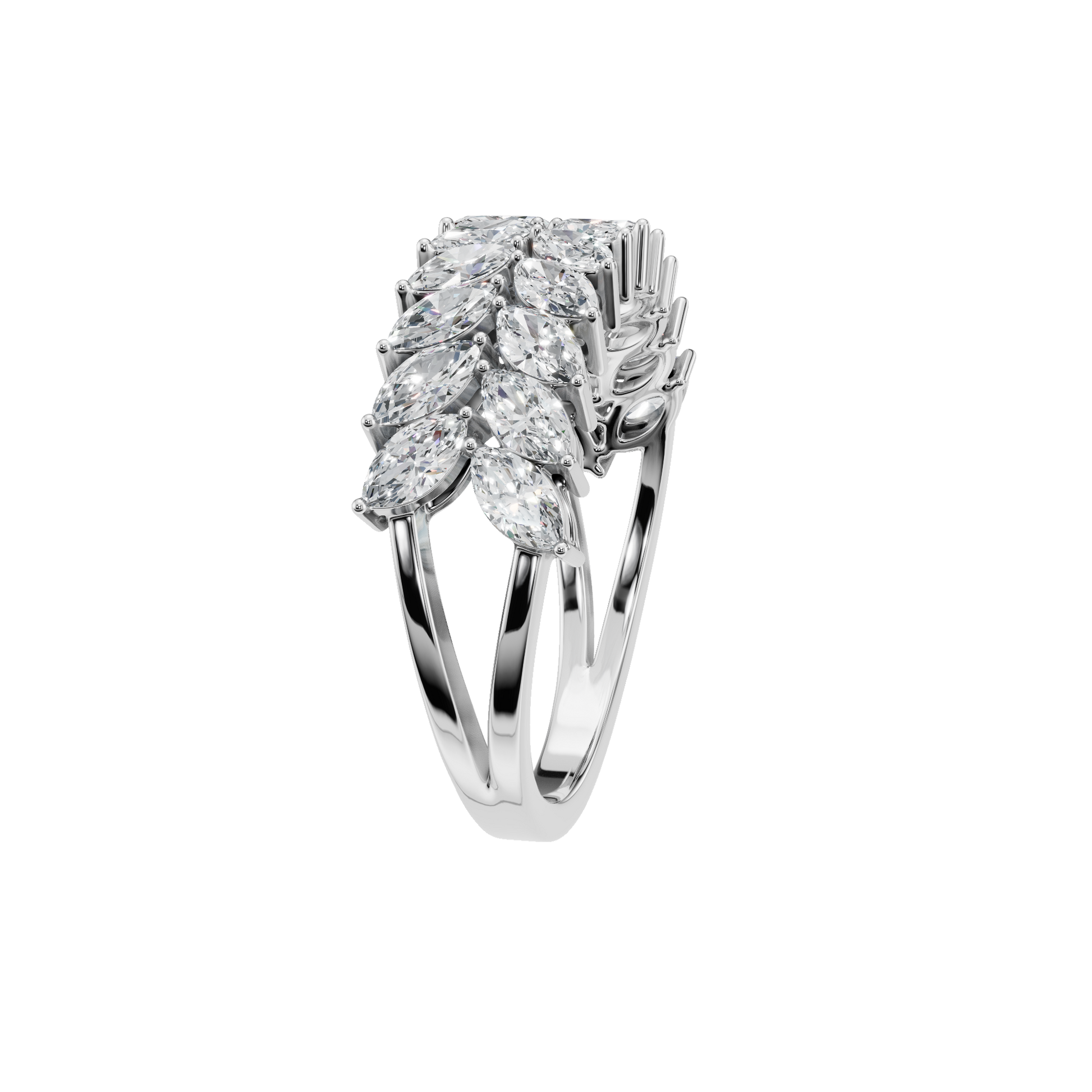 1.32 CTW Marquise Cut Diamond Ring – Luxury Stacking Eternity Band