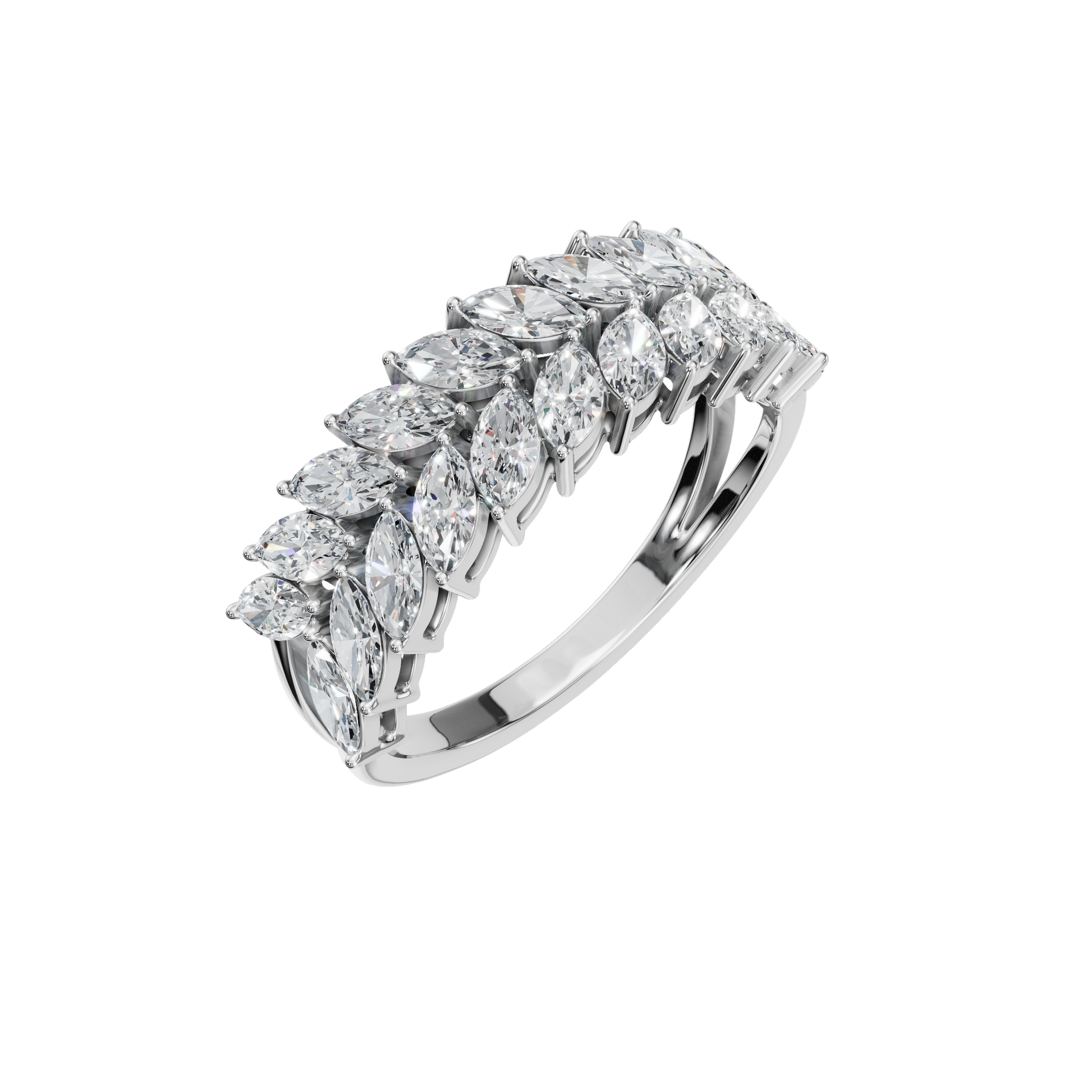 1.32 CTW Marquise Cut Diamond Ring – Luxury Stacking Eternity Band