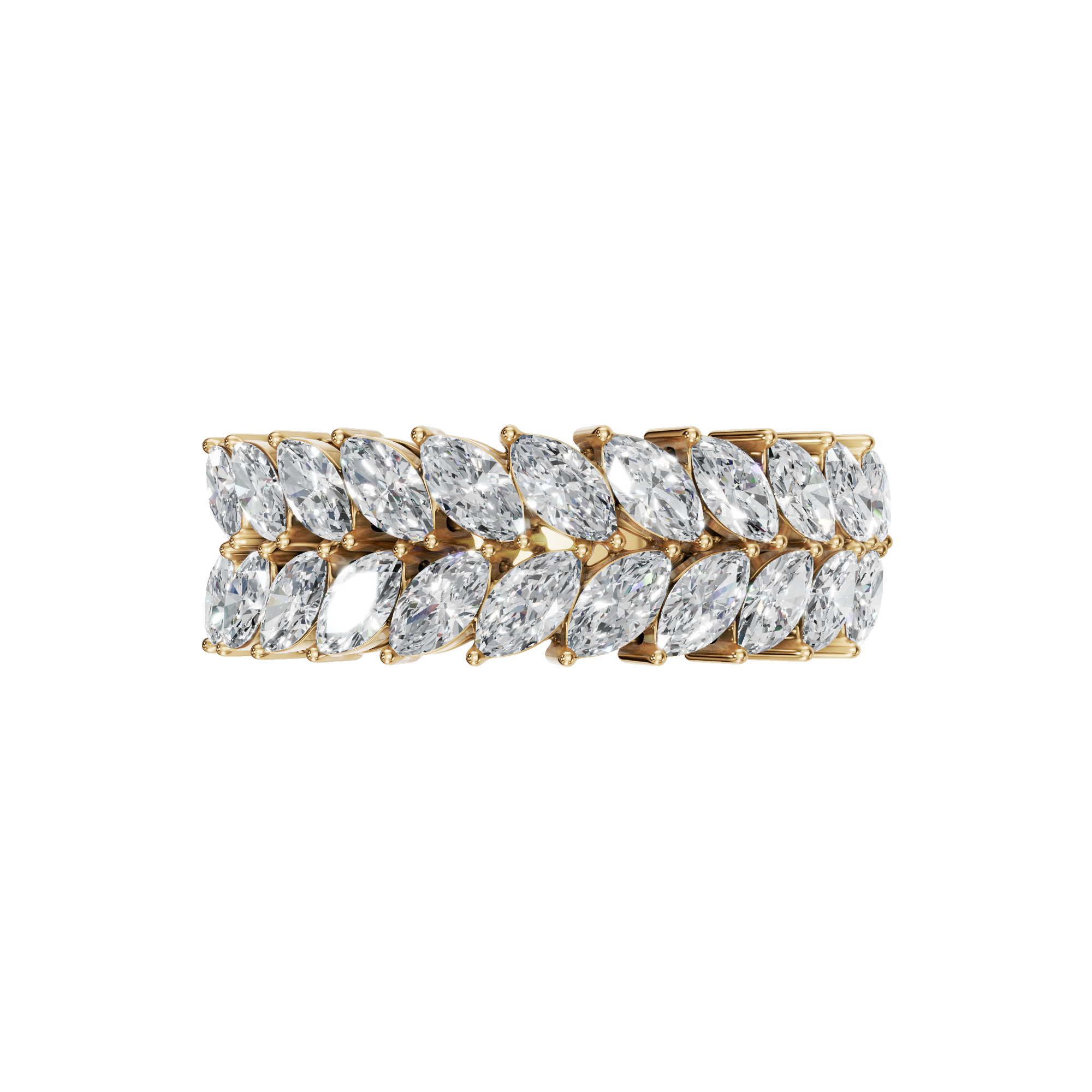 1.32 CTW Marquise Cut Diamond Ring – Luxury Stacking Eternity Band