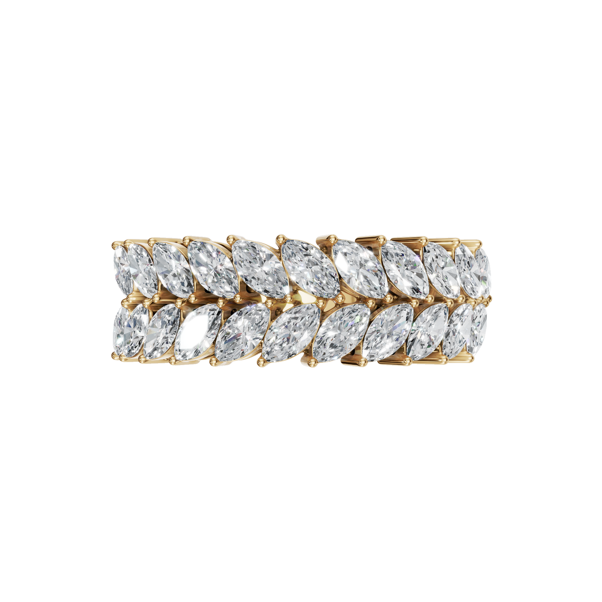 1.32 CTW Marquise Cut Diamond Ring – Luxury Stacking Eternity Band
