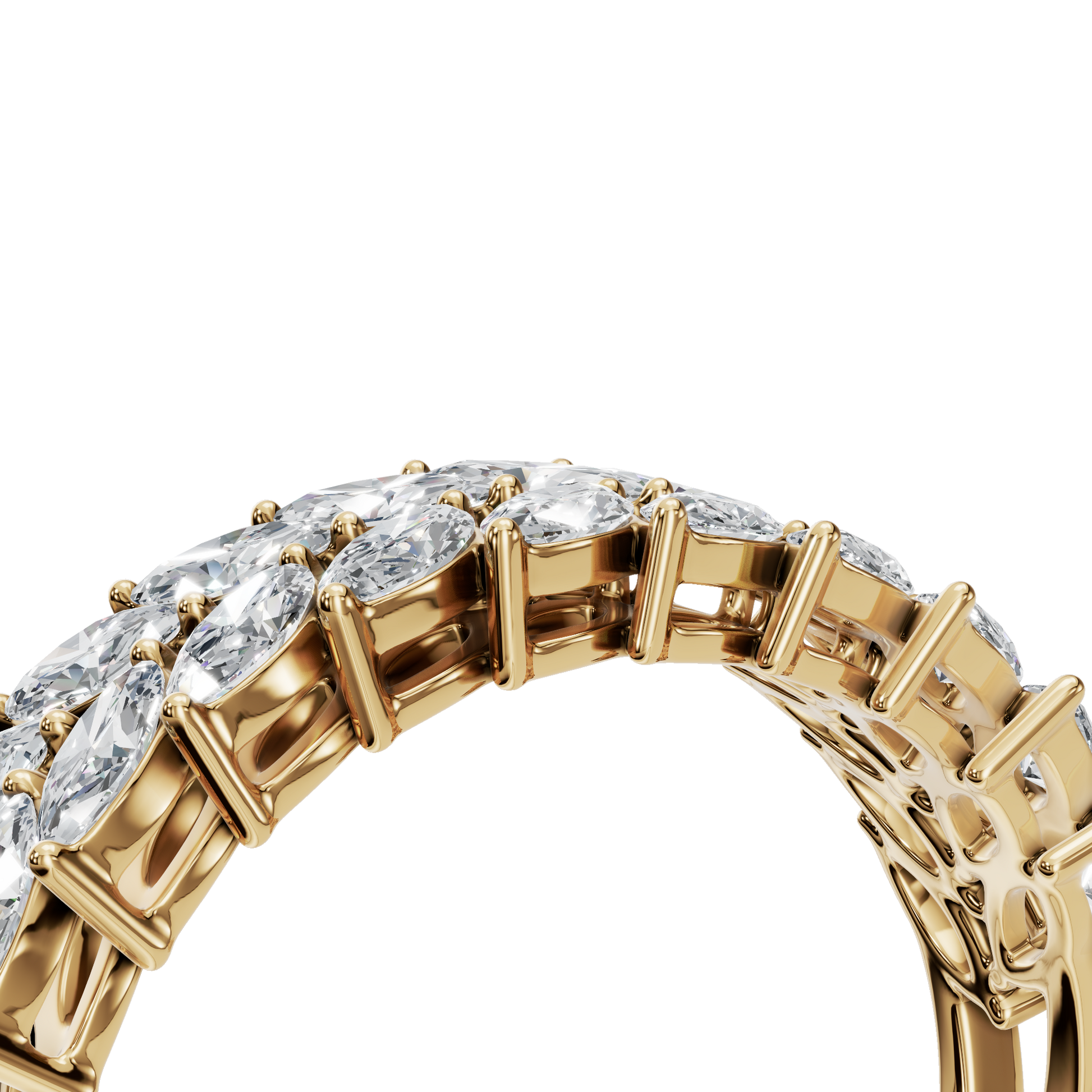 1.32 CTW Marquise Cut Diamond Ring – Luxury Stacking Eternity Band