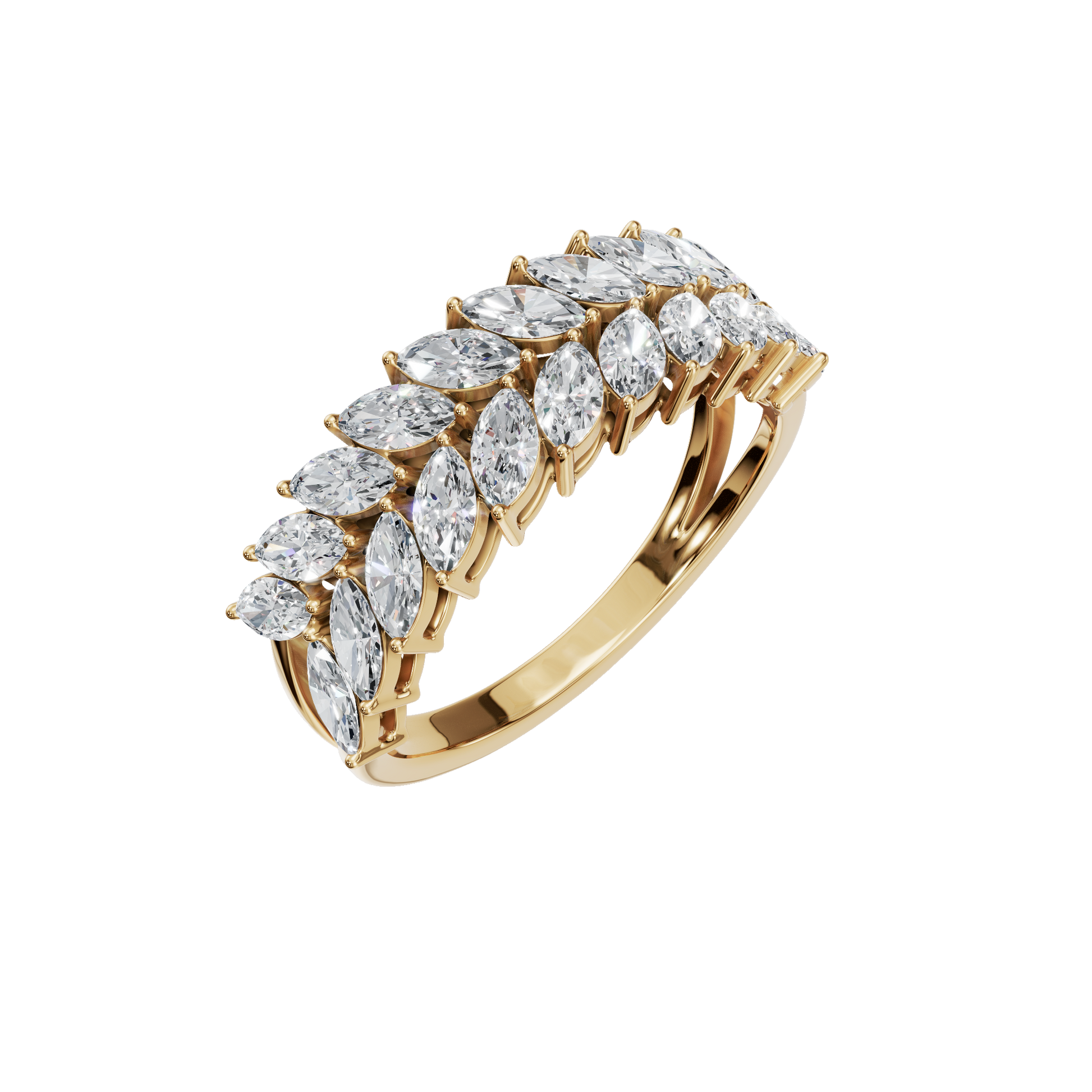 1.32 CTW Marquise Cut Diamond Ring – Luxury Stacking Eternity Band