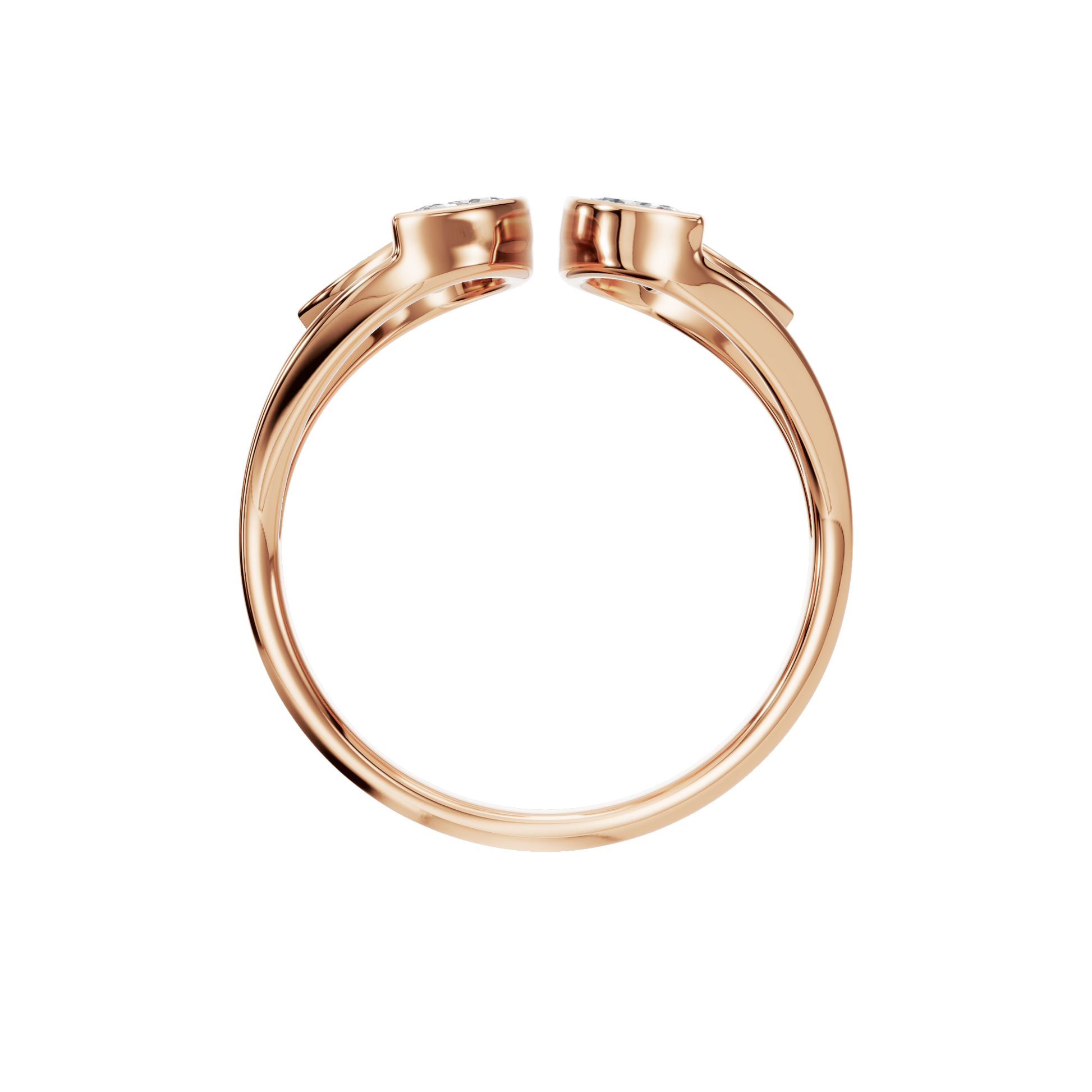 0.65 CTW Marquise Diamond Open Floral Ring