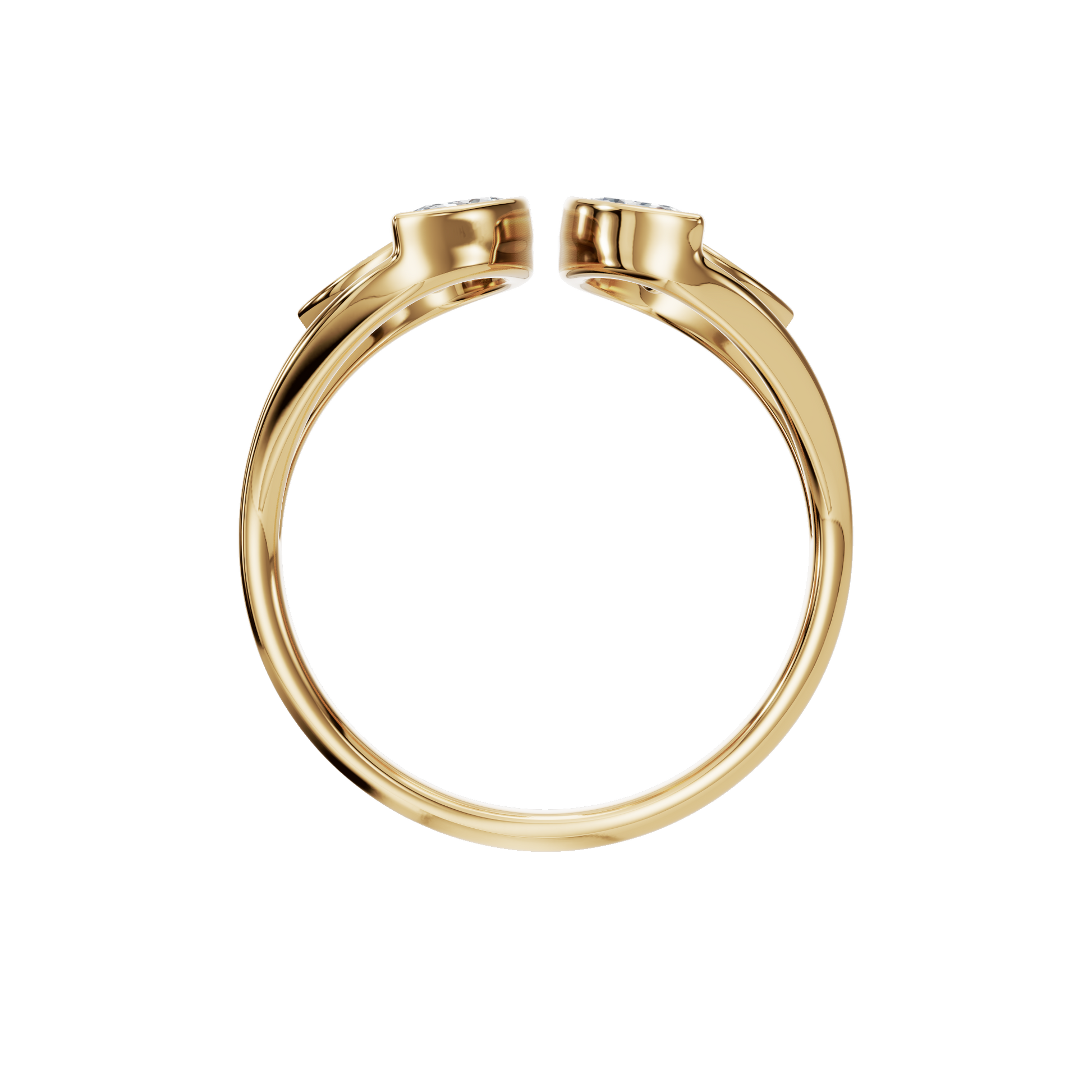 0.65 CTW Marquise Diamond Open Floral Ring
