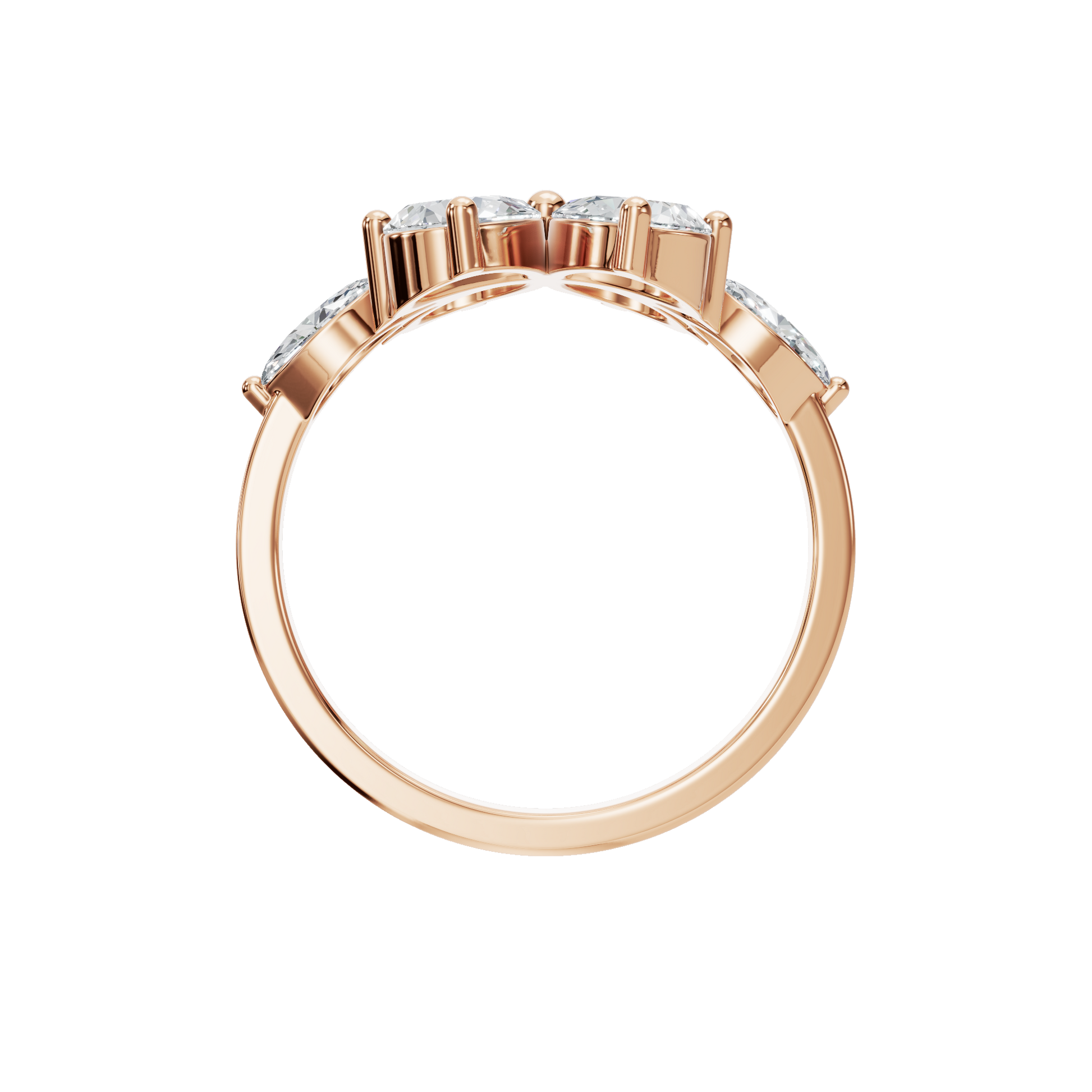 1.86 CTW Diamond Floral Ring – Marquise & Princess Cut Luxury Design