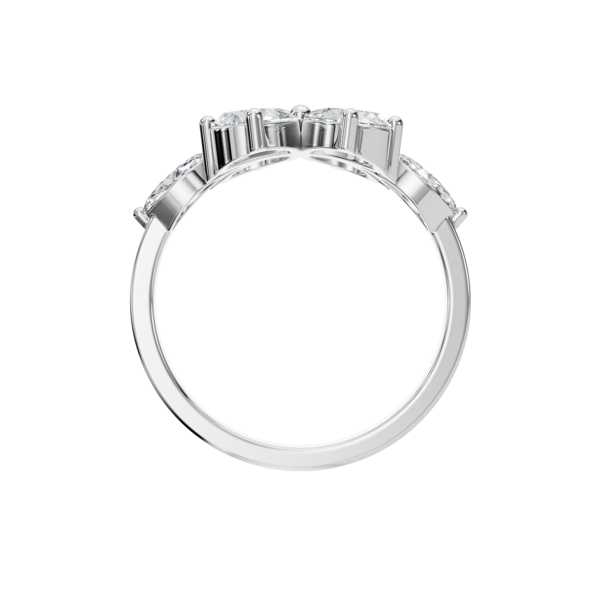1.86 CTW Diamond Floral Ring – Marquise & Princess Cut Luxury Design